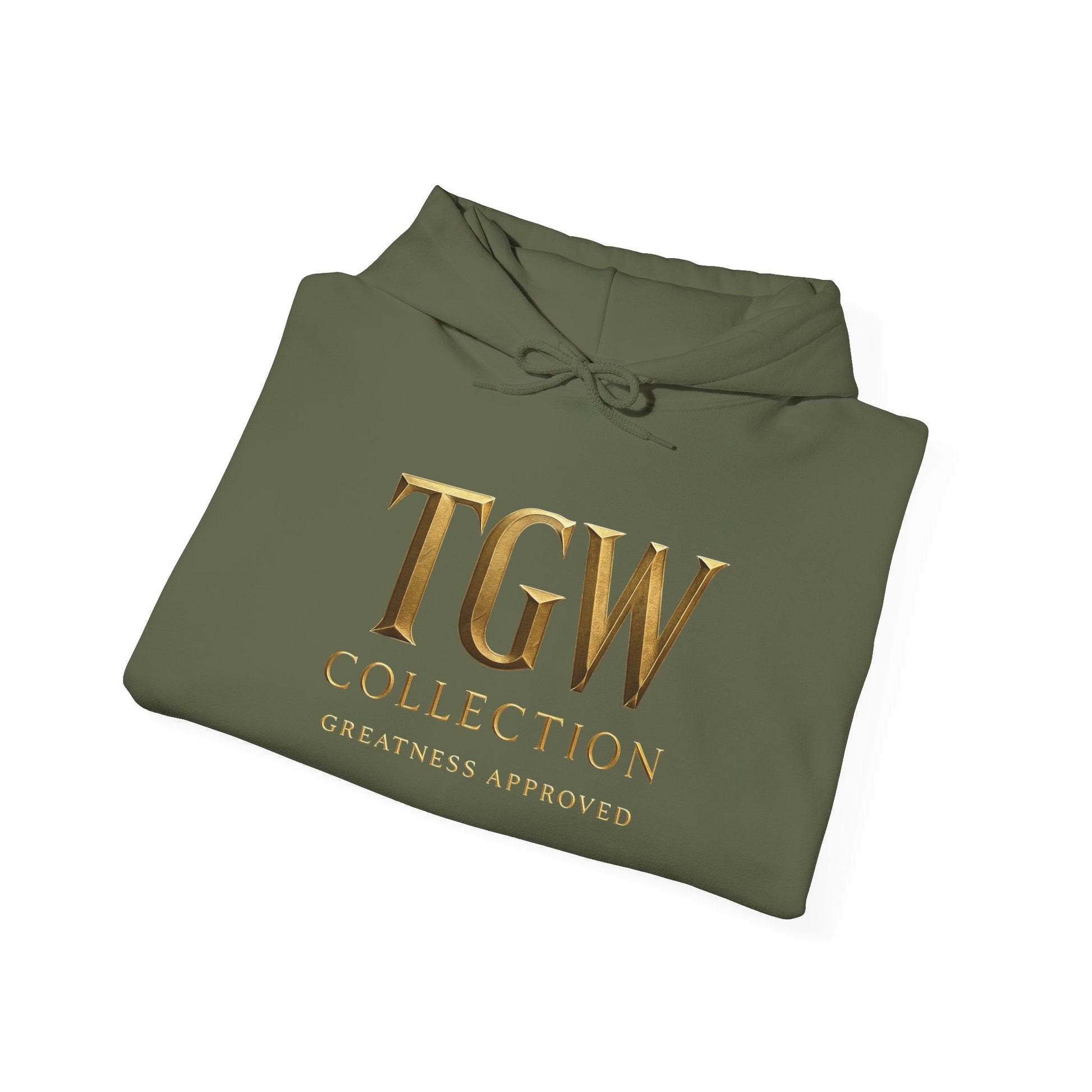 Elegant Gold Graphic Hoodie for Trendy Comfort | Sweatshirt, Cozy Wear, Fashion Gift, Casual Style, TGW Collection