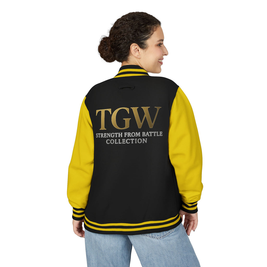 Women Heavyweight Letterman Jacket - Vintage Style Varsity Jacket for Everyday Wear, Sports Events, Graduation, Casual Outings, Team Spirit