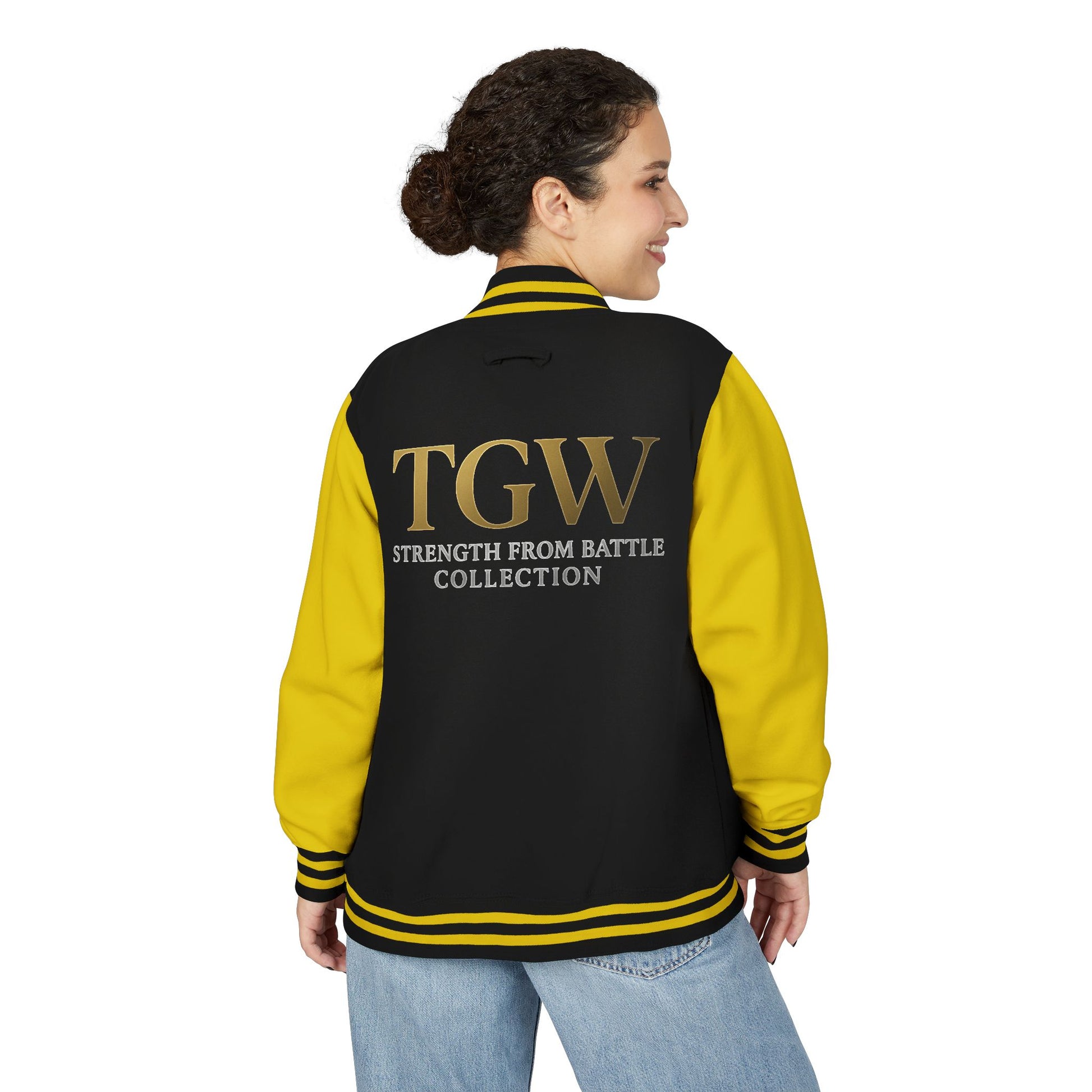 Women Heavyweight Letterman Jacket - Vintage Style Varsity Jacket for Everyday Wear, Sports Events, Graduation, Casual Outings, Team Spirit