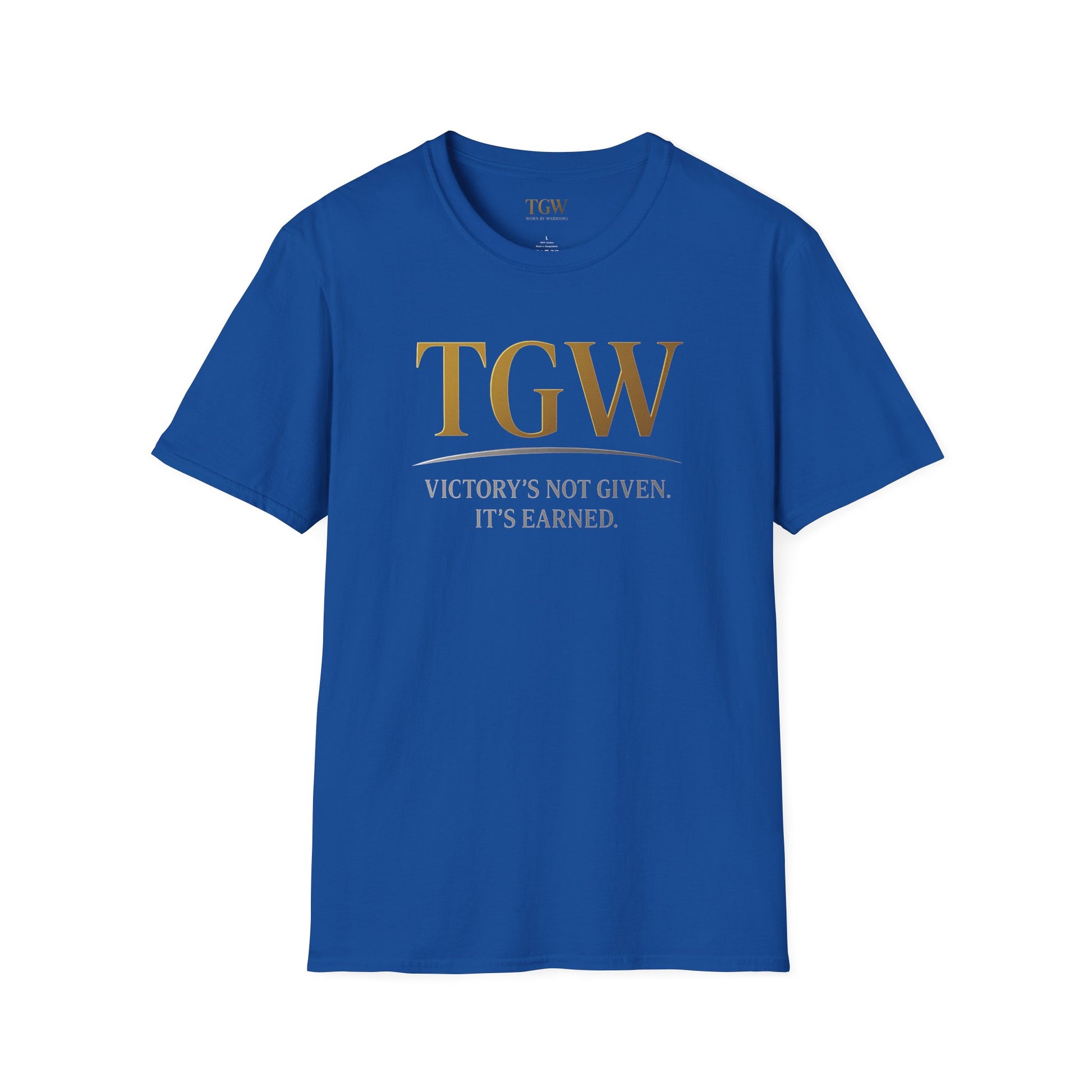 Victory Earned Unisex Softstyle T-Shirt | Motivational Tee, Inspirational Gift, Casual Wear, Empowering Apparel, Everyday Comfort