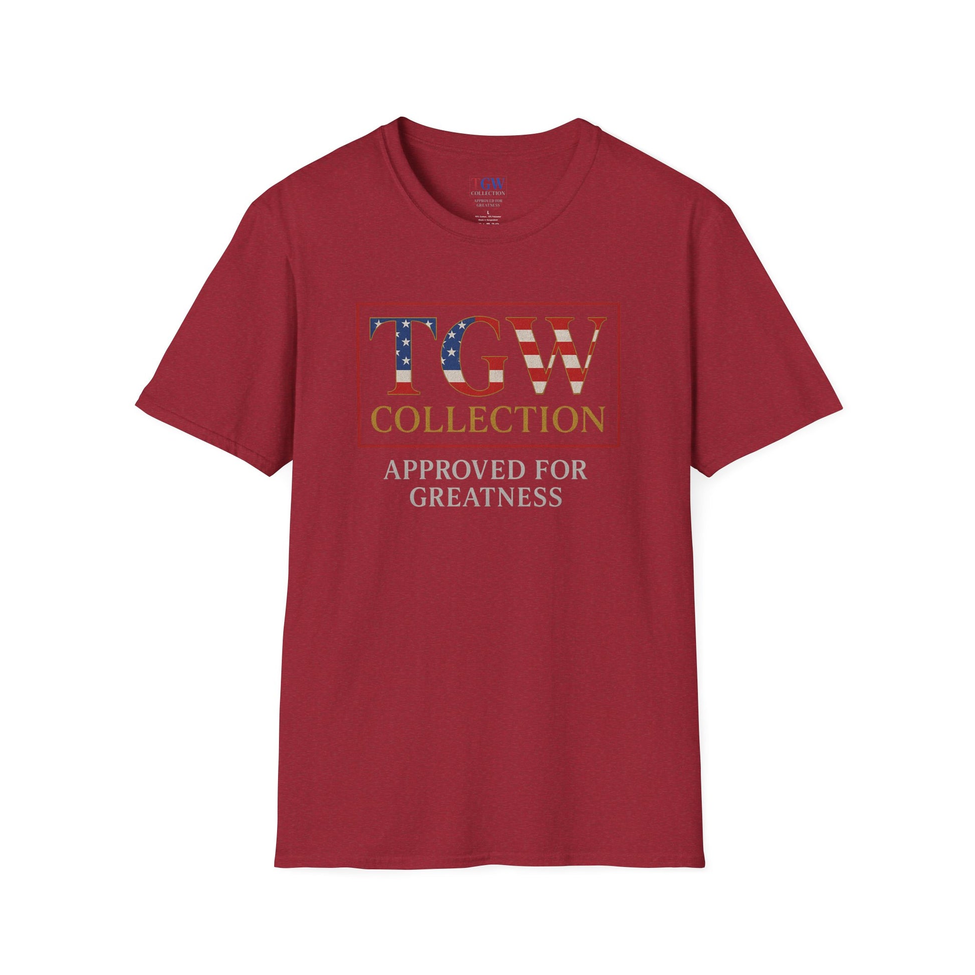 Soft style T-Shirt: TGW Collection, Approved for Greatness - Comfortable Apparel for Everyday, Gifts for Friends, USA Pride