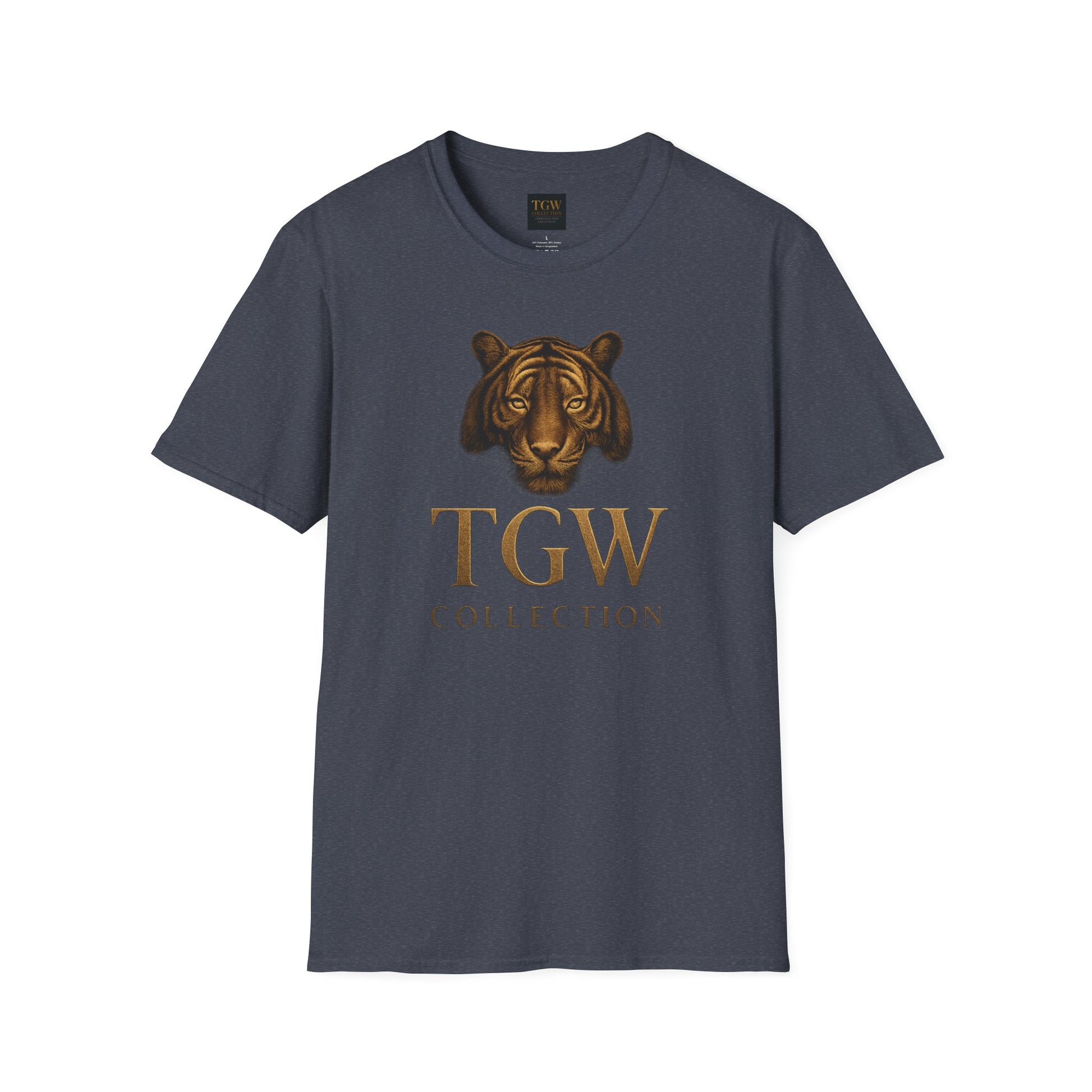 Tiger Head Softstyle T-Shirt | Casual Wear, Wild Animal Tee, Fashion Statement, Unique Design