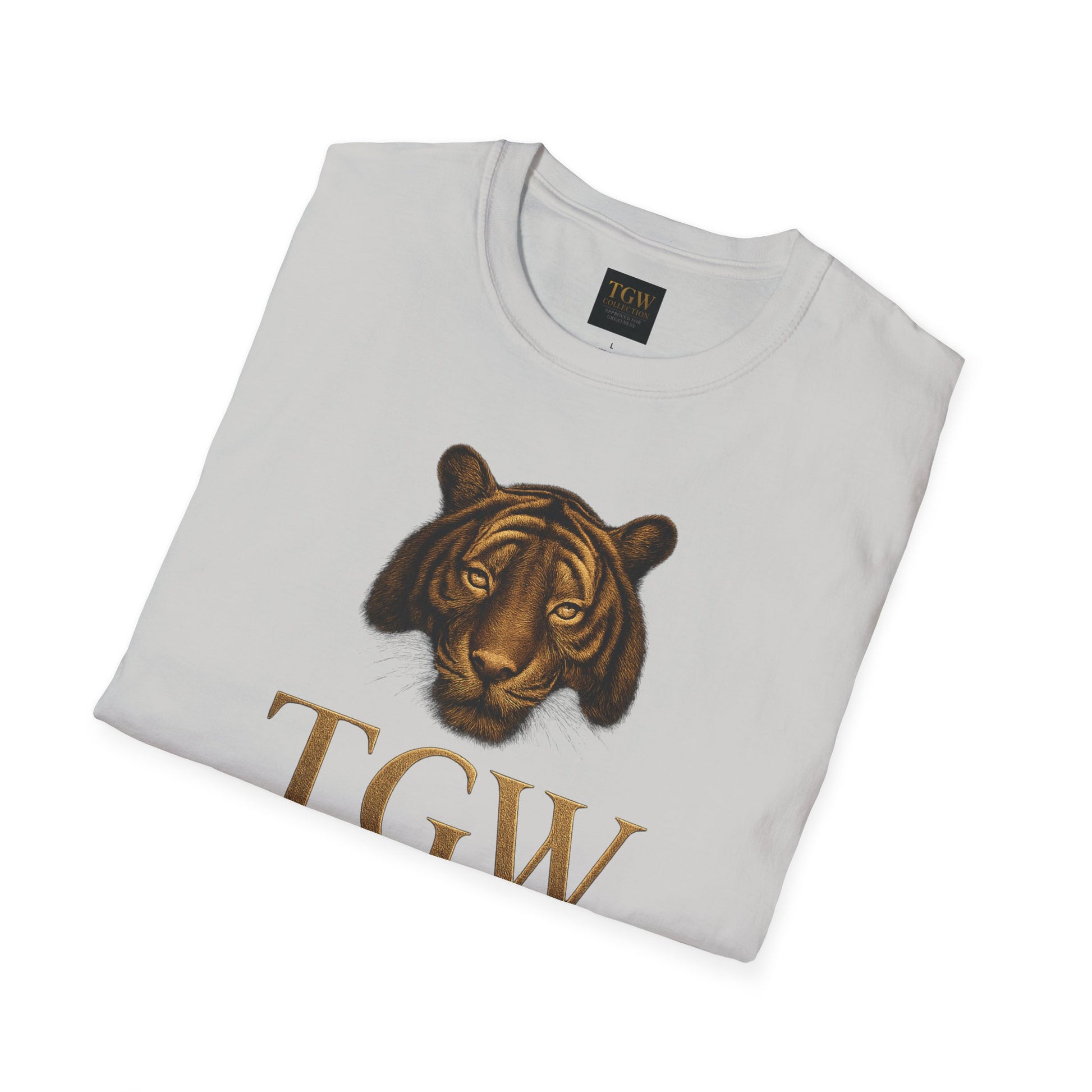 Tiger Head Softstyle T-Shirt | Casual Wear, Wild Animal Tee, Fashion Statement, Unique Design
