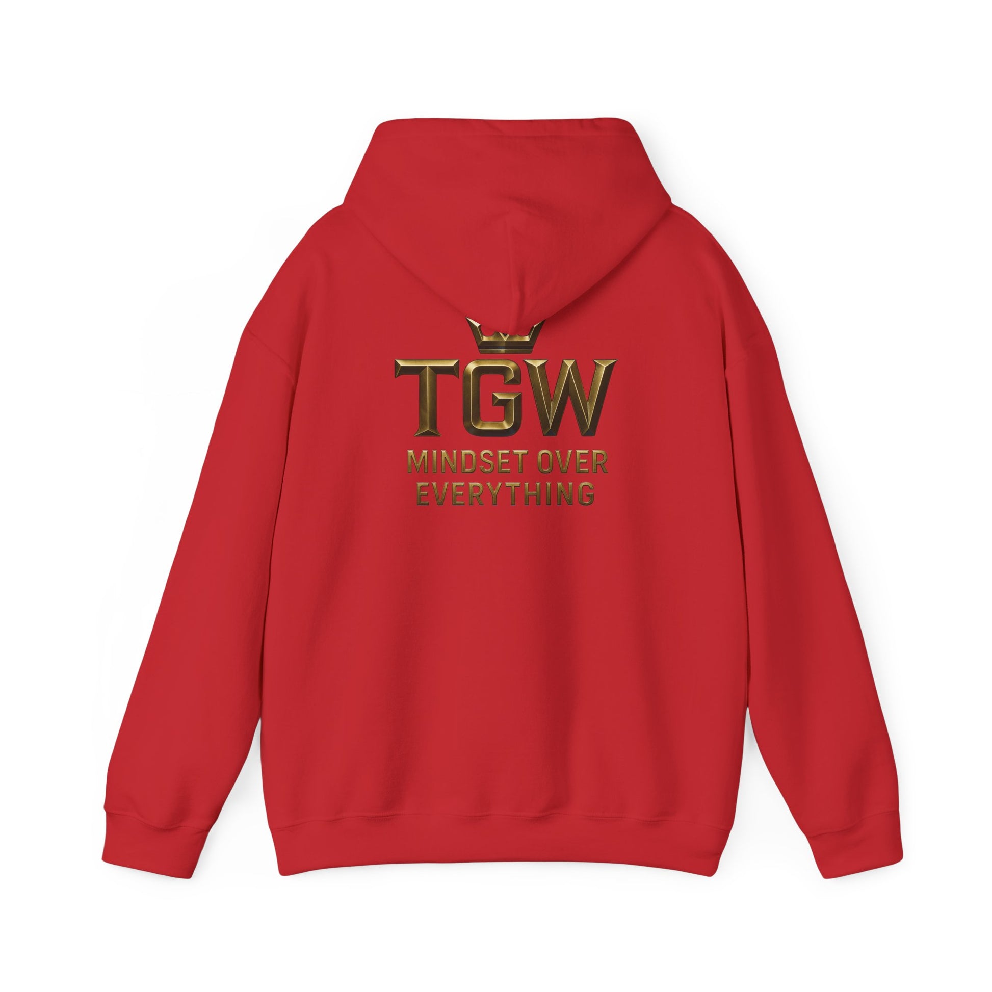 TGW Collection Hooded Sweatshirt: Mindset Over Everything, Style, Cozy Fashion, Gift Idea, Casual, Street-wear