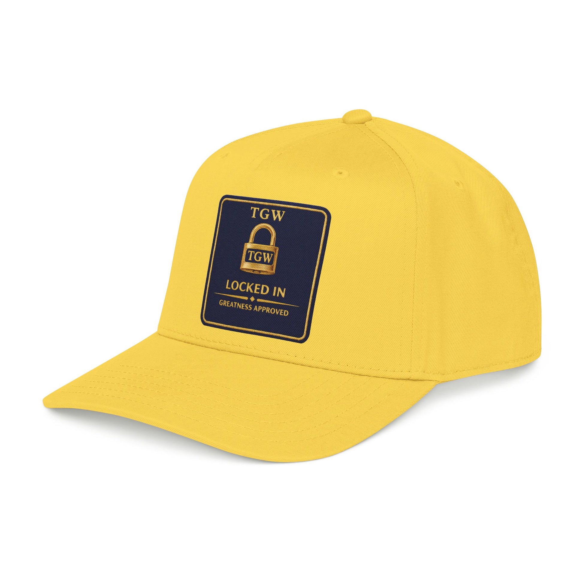 TGW “LOCKED IN” — Greatness Approved   Mid Profile Baseball Cap