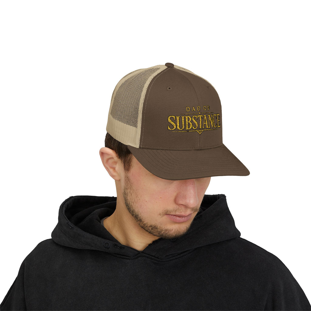 TGW COLLECTION TM - Dad of Substance Snapback Trucker Cap