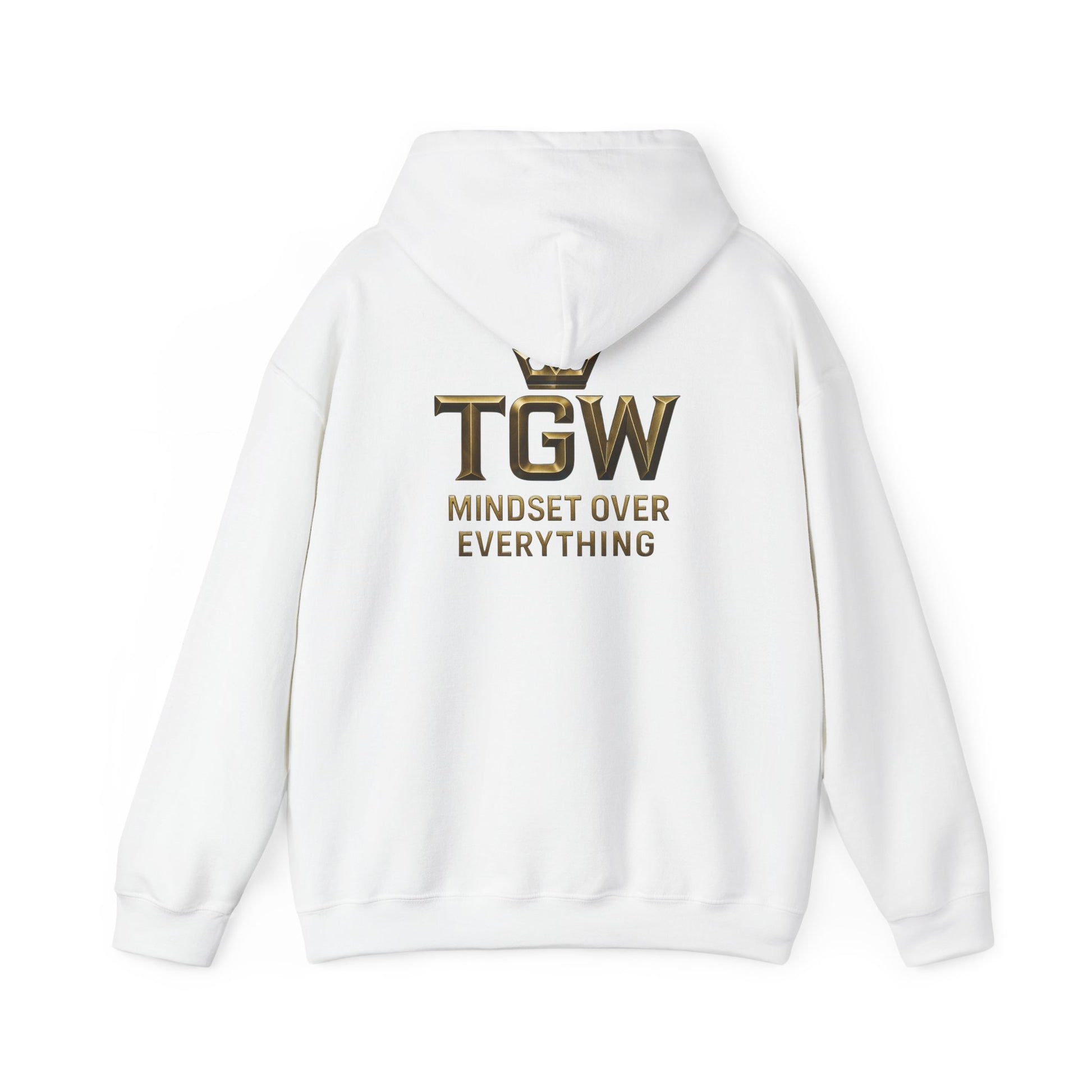 TGW Collection Hooded Sweatshirt: Mindset Over Everything, Style, Cozy Fashion, Gift Idea, Casual, Street-wear