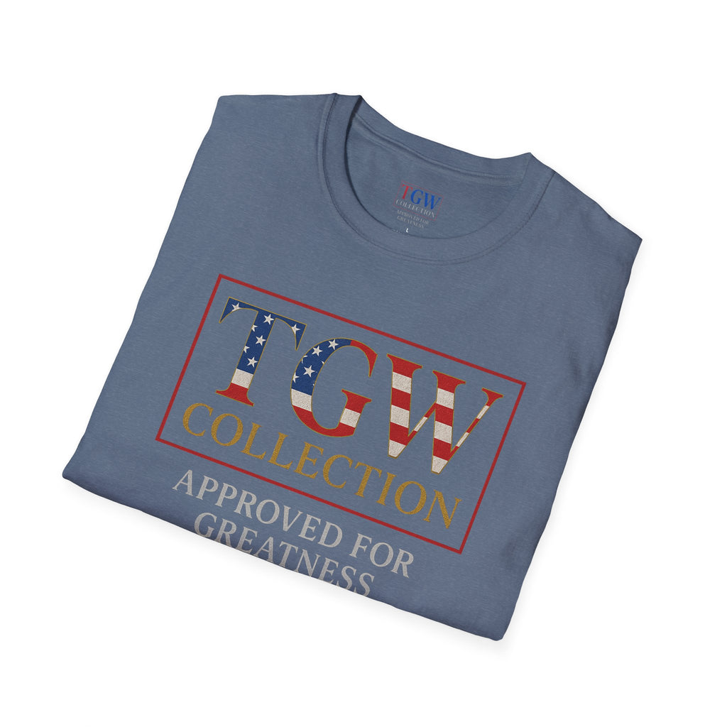Soft style T-Shirt: TGW Collection, Approved for Greatness - Comfortable Apparel for Everyday, Gifts for Friends, USA Pride