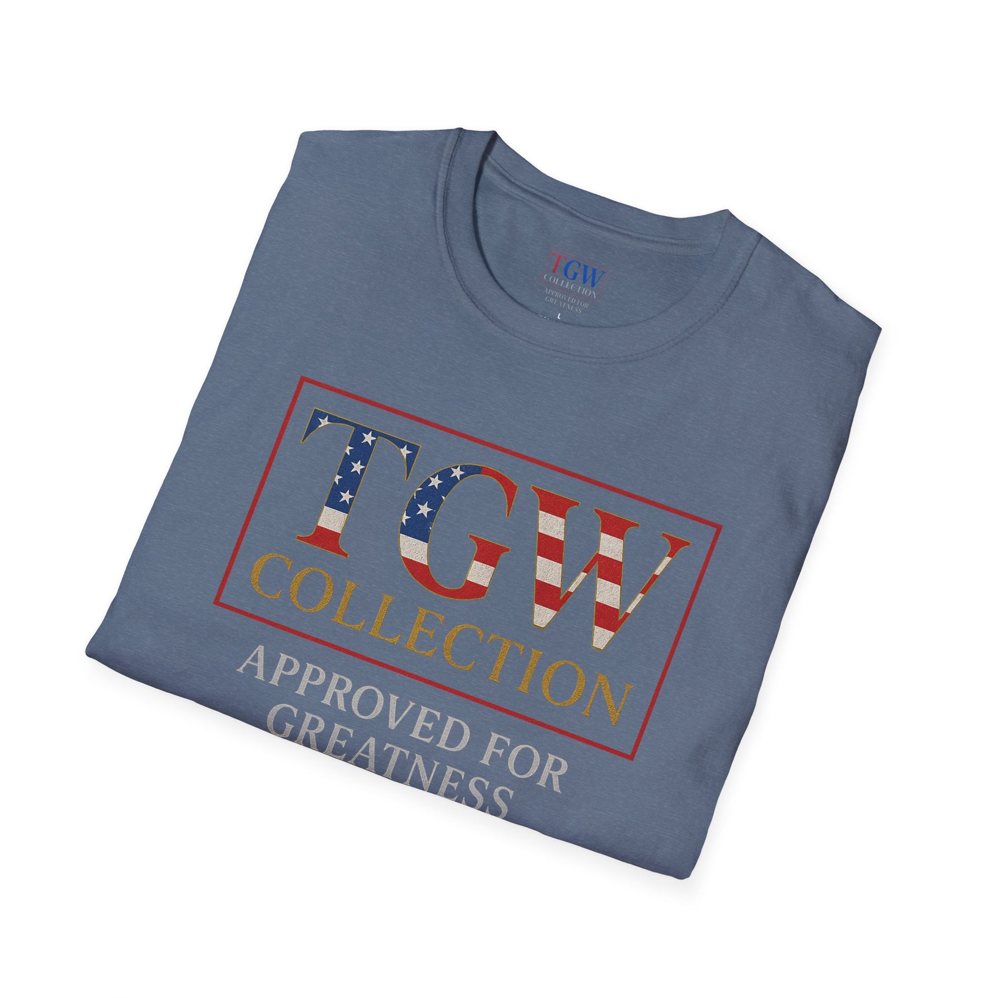 Soft style T-Shirt: TGW Collection, Approved for Greatness - Comfortable Apparel for Everyday, Gifts for Friends, USA Pride