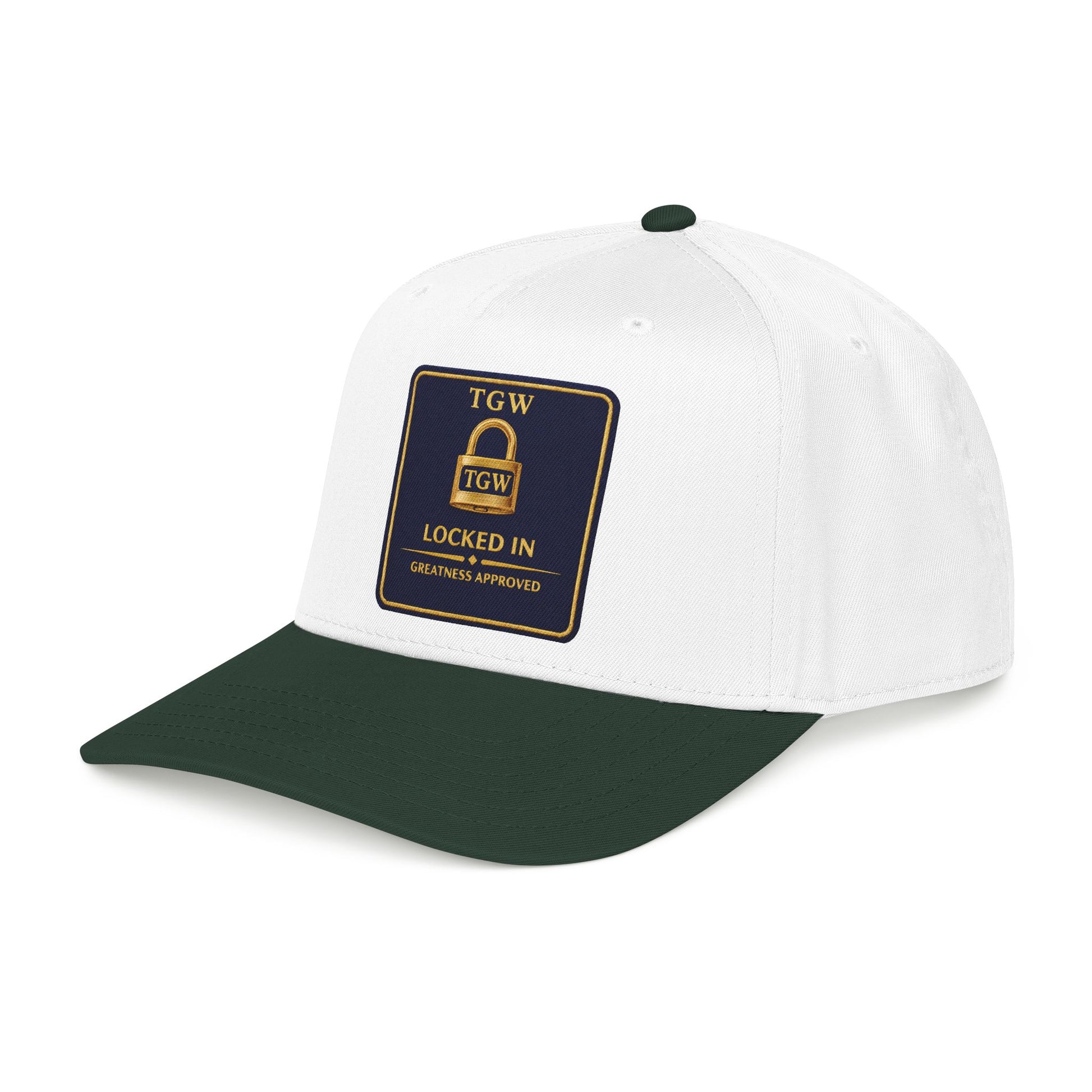 TGW “LOCKED IN” — Greatness Approved   Mid Profile Baseball Cap