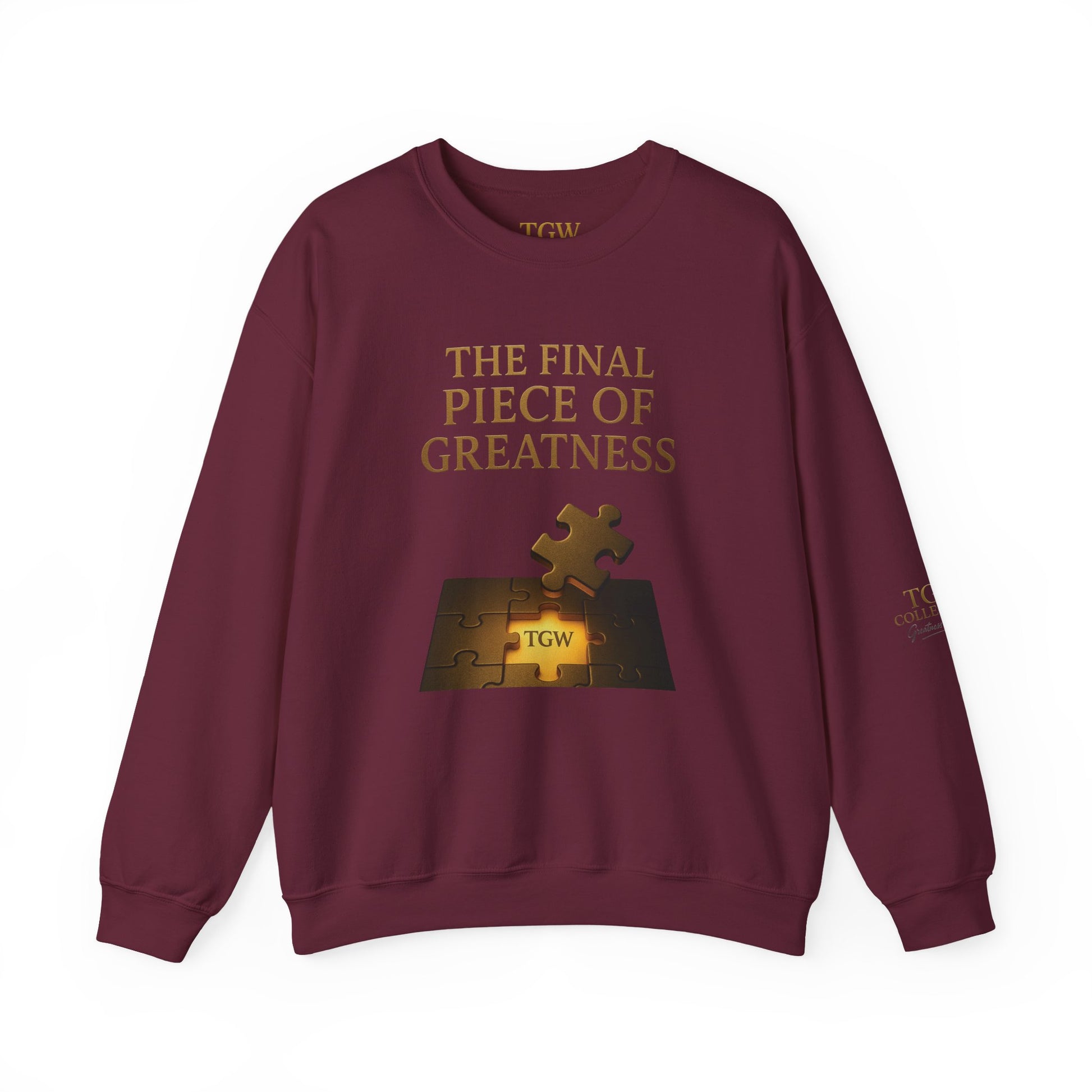 Puzzle Piece Inspirational Sweatshirt, Motivational Crewneck, Gift for Dreamers, Casual Wear, Perfect for Celebrations
