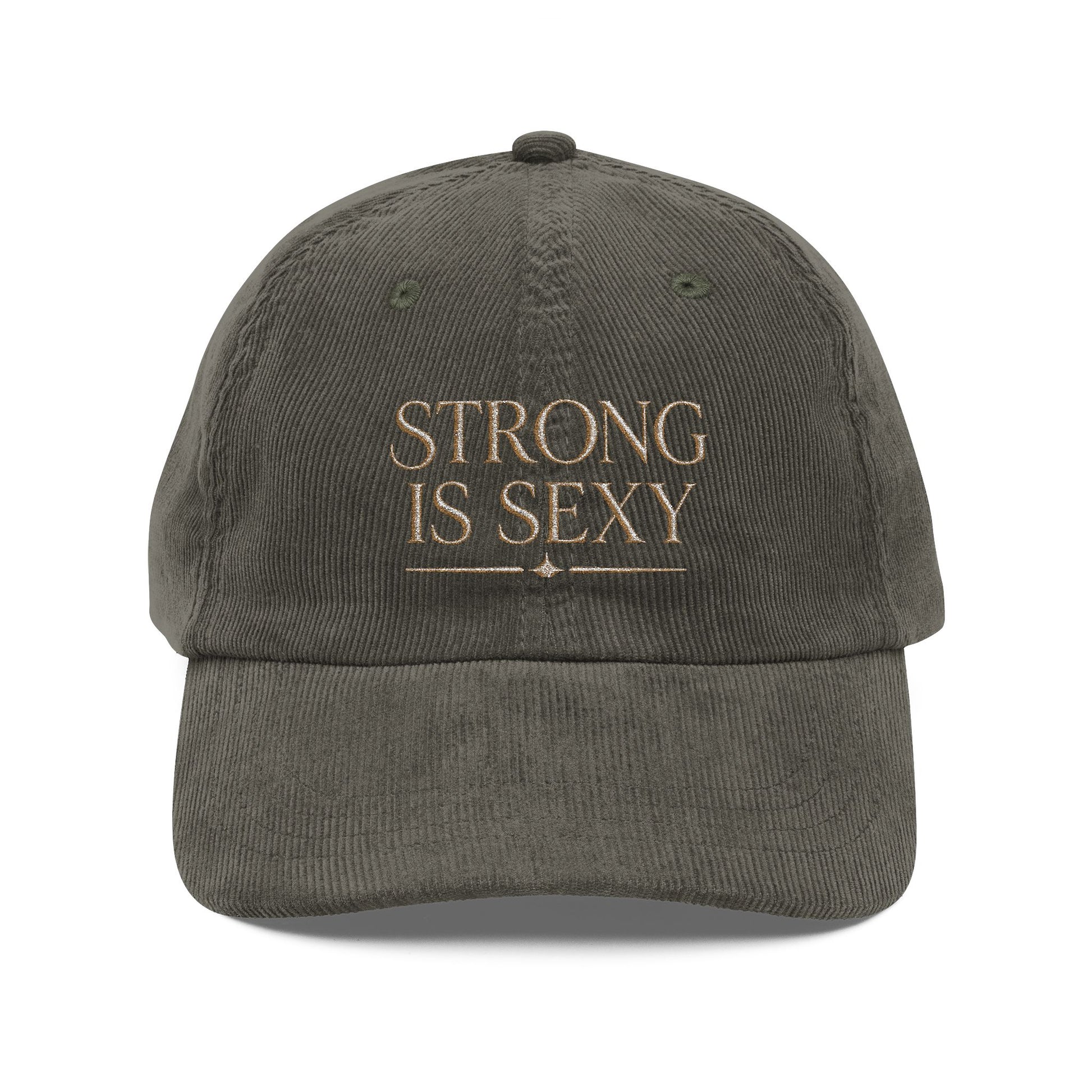 TGW Collection TM - Strong Is Sexy - Vintage Corduroy Cap