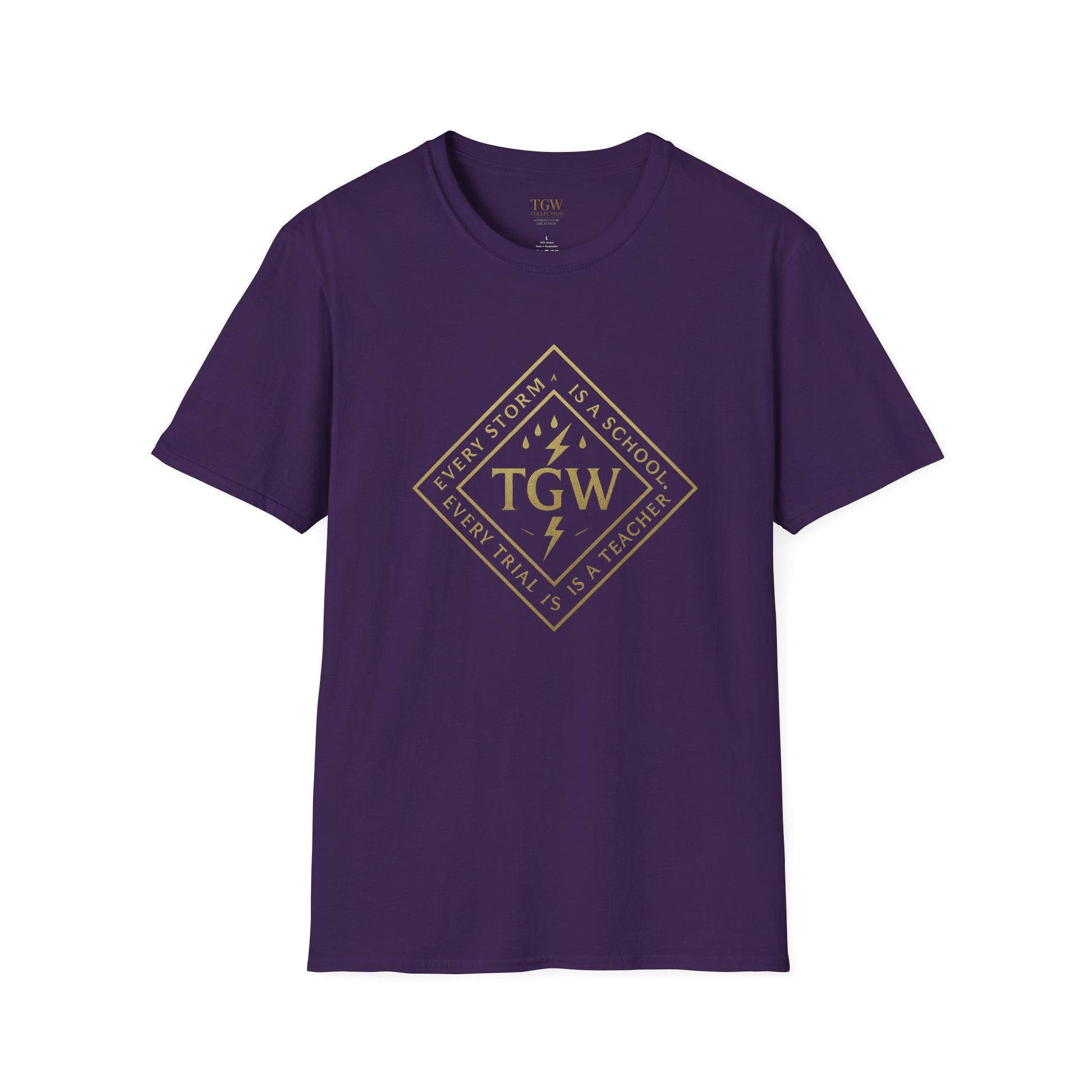 Graphic Tee with Lightning Design - Casual Trendy T-Shirt for Everyday Wear, Gifts, Occasions, Festivals