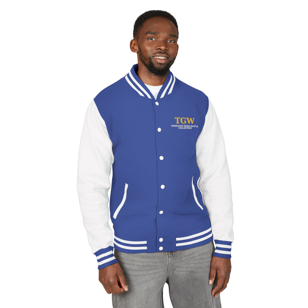 Men Heavyweight Letterman Jacket - Vintage Style Varsity Jacket for Everyday Wear, Sports Events, Graduation, Casual Outings, Team Spirit