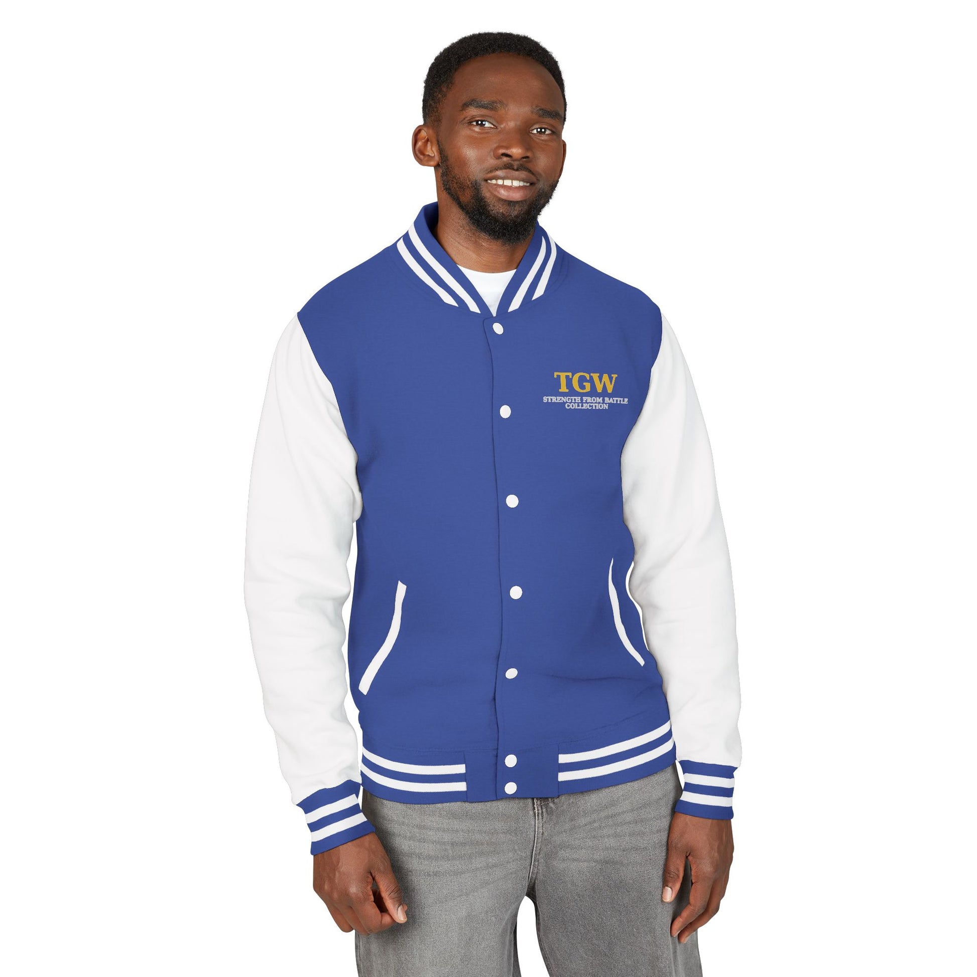 Men Heavyweight Letterman Jacket - Vintage Style Varsity Jacket for Everyday Wear, Sports Events, Graduation, Casual Outings, Team Spirit