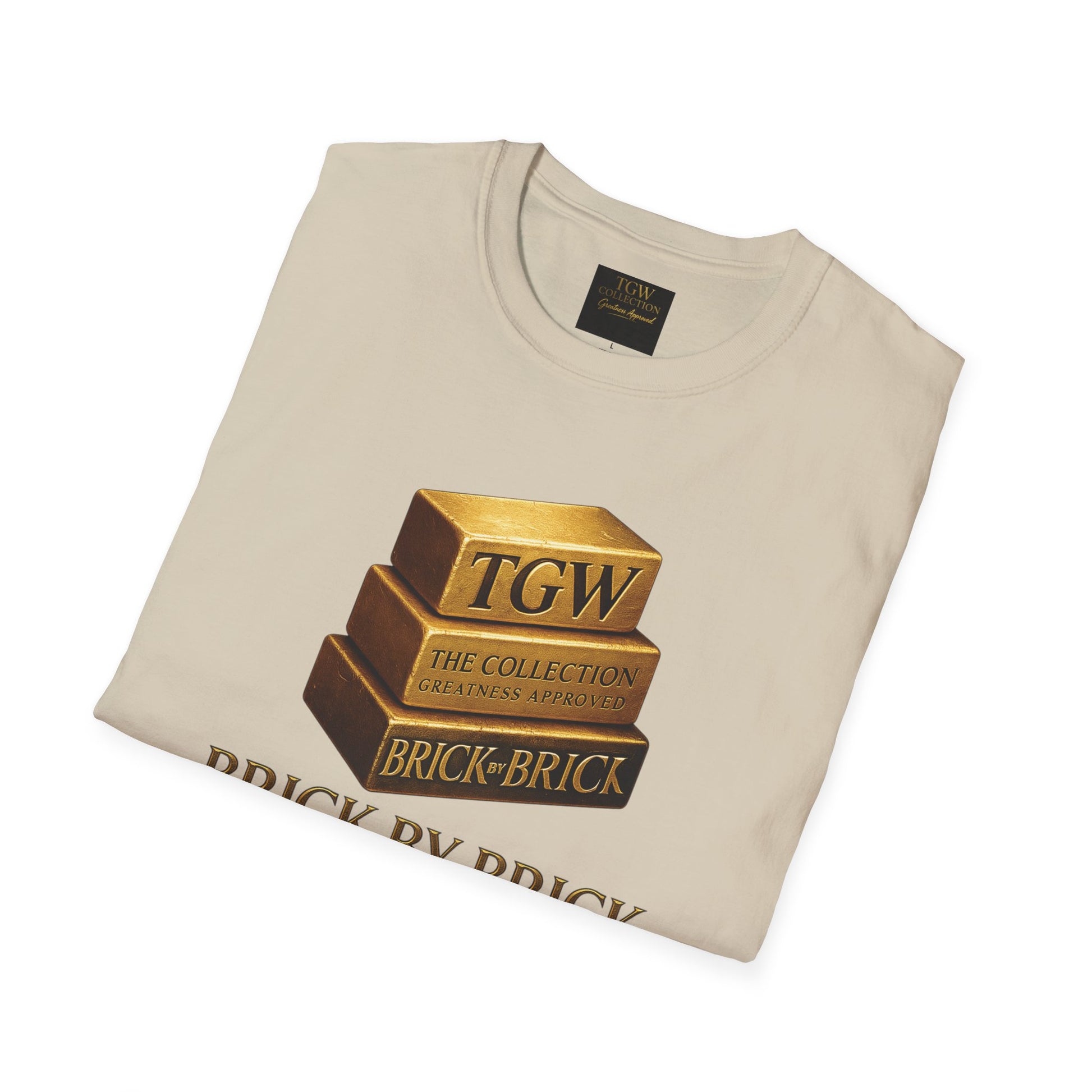 Brick by Brick T-Shirt — You Must Build Your Own Future  Motivational Tee