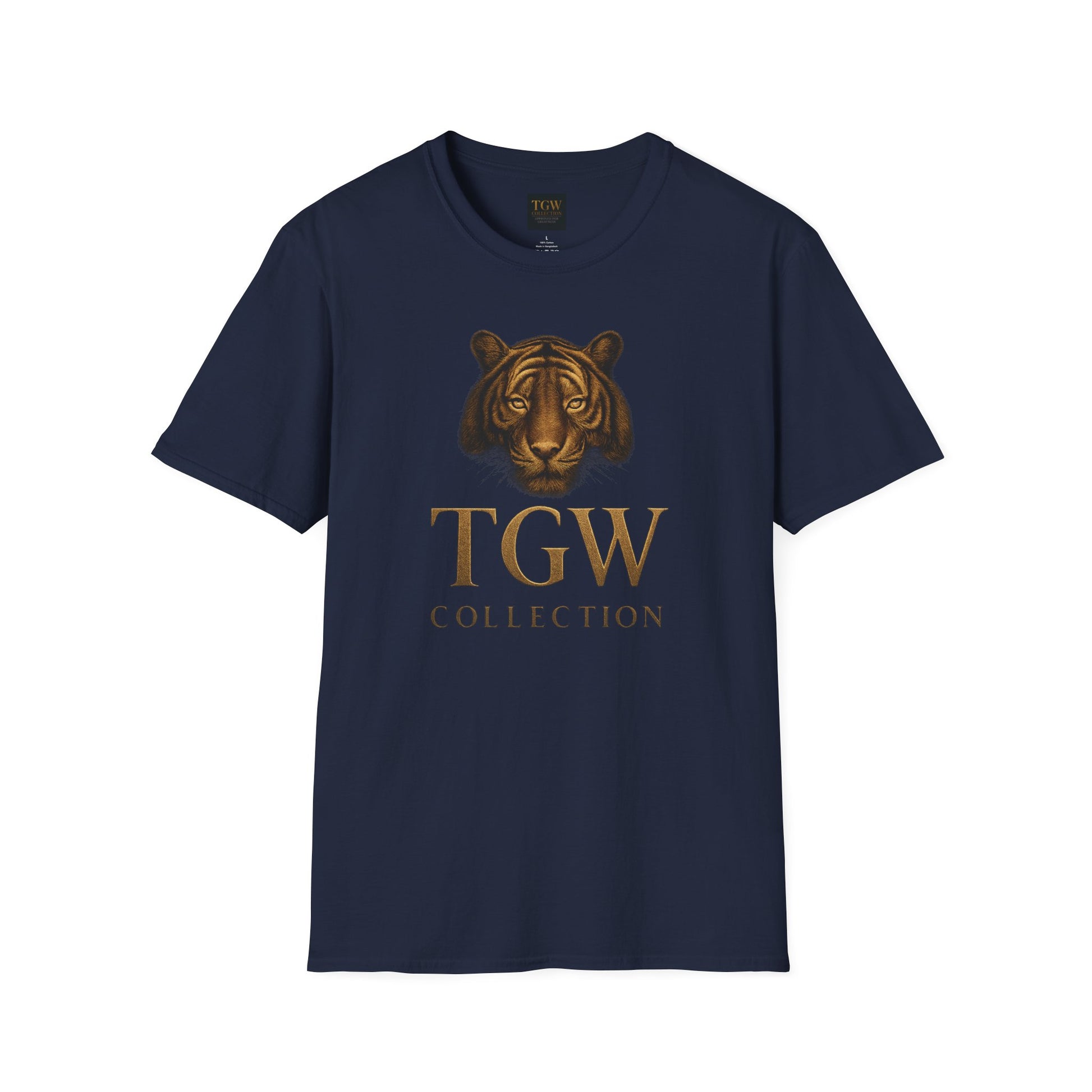 Tiger Head Softstyle T-Shirt | Casual Wear, Wild Animal Tee, Fashion Statement, Unique Design