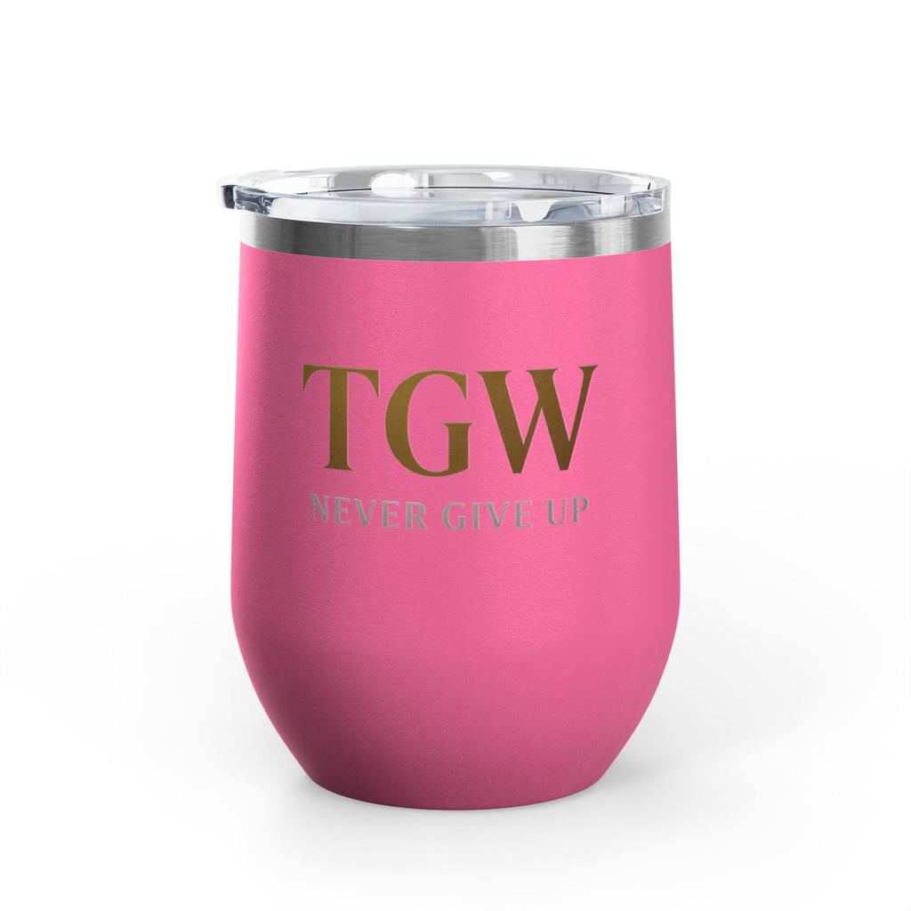 Elegant Wine Tumbler - Strive for Greatness | Personalized Gift for Wine Lovers, Celebrations, Home Bar, Holidays, Motivational Drinkware