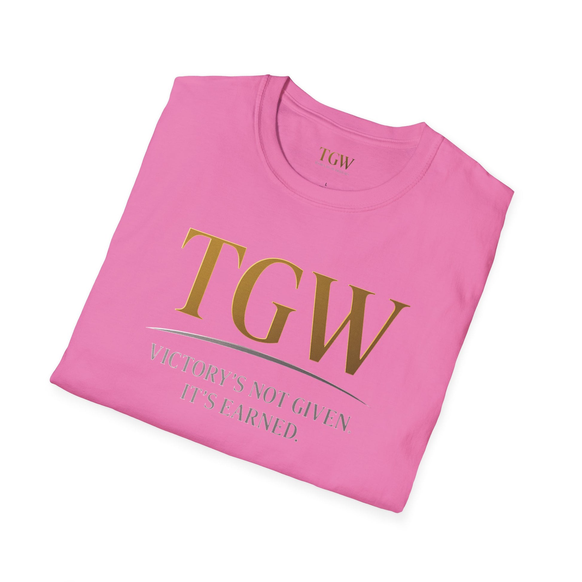 Victory Earned Unisex Softstyle T-Shirt | Motivational Tee, Inspirational Gift, Casual Wear, Empowering Apparel, Everyday Comfort