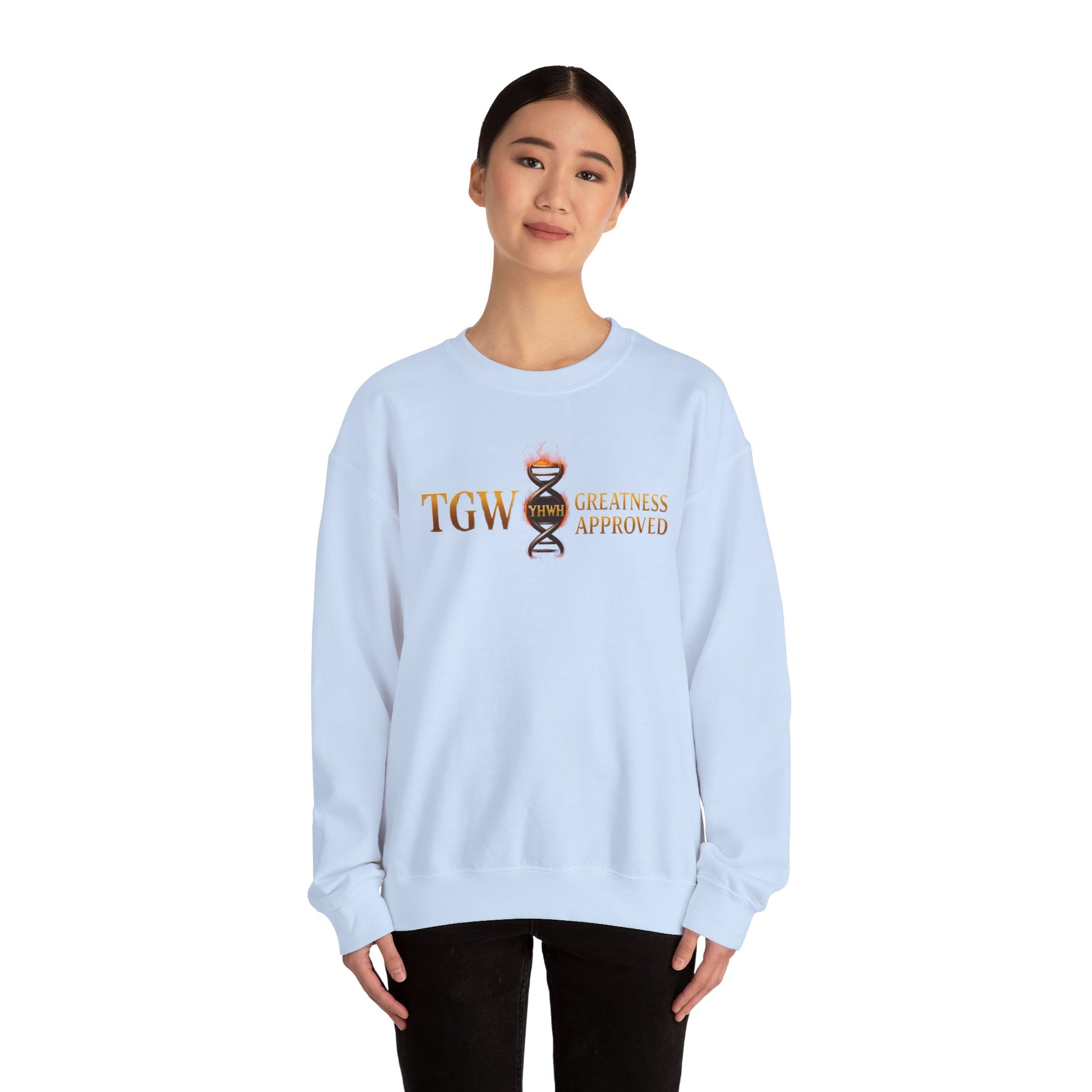 Greatness Approved Sweatshirt, Cozy Sweatshirt, Inspirational Crew neck, Gift for Dreamers, Winter Essentials, Motivational Apparel
