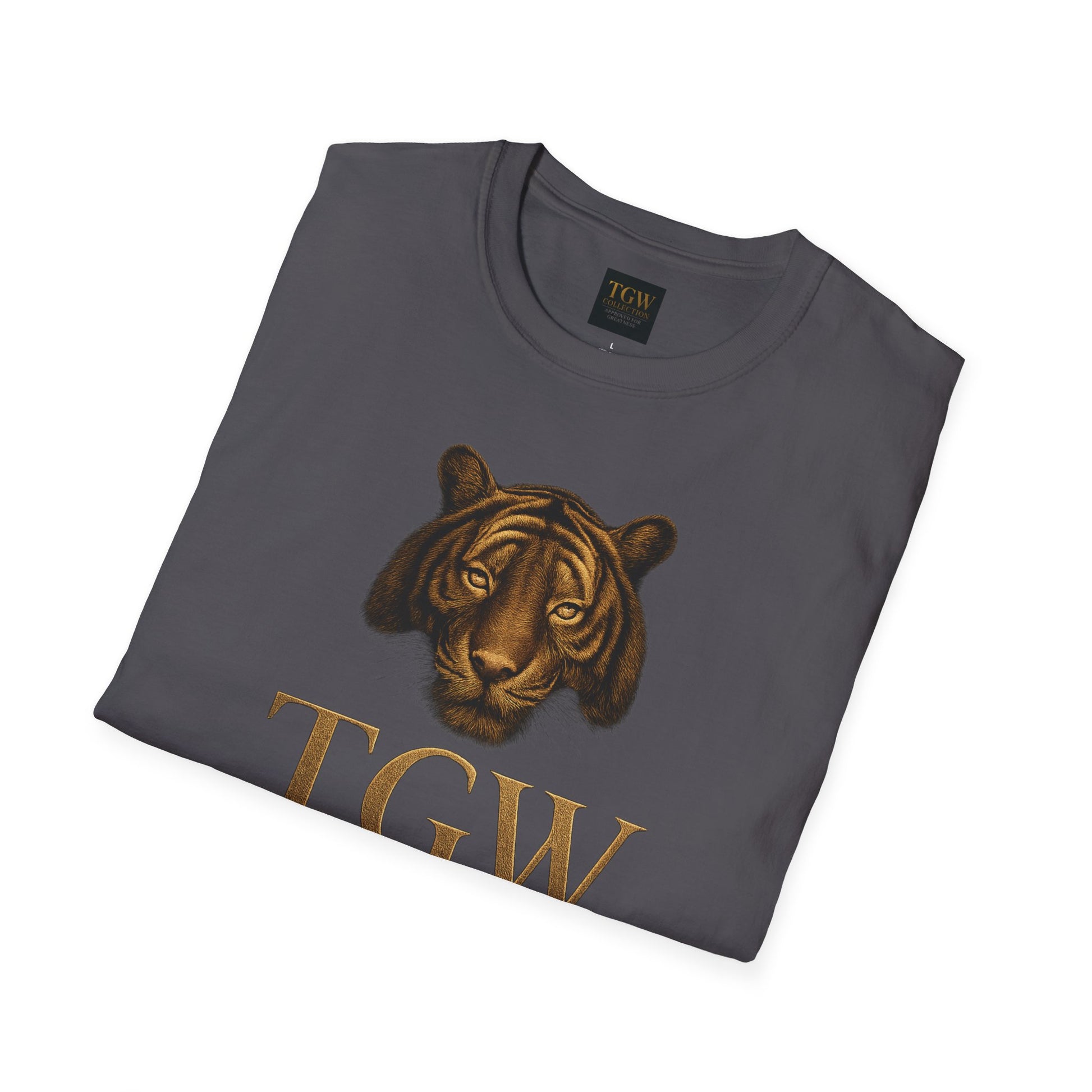 Tiger Head Softstyle T-Shirt | Casual Wear, Wild Animal Tee, Fashion Statement, Unique Design