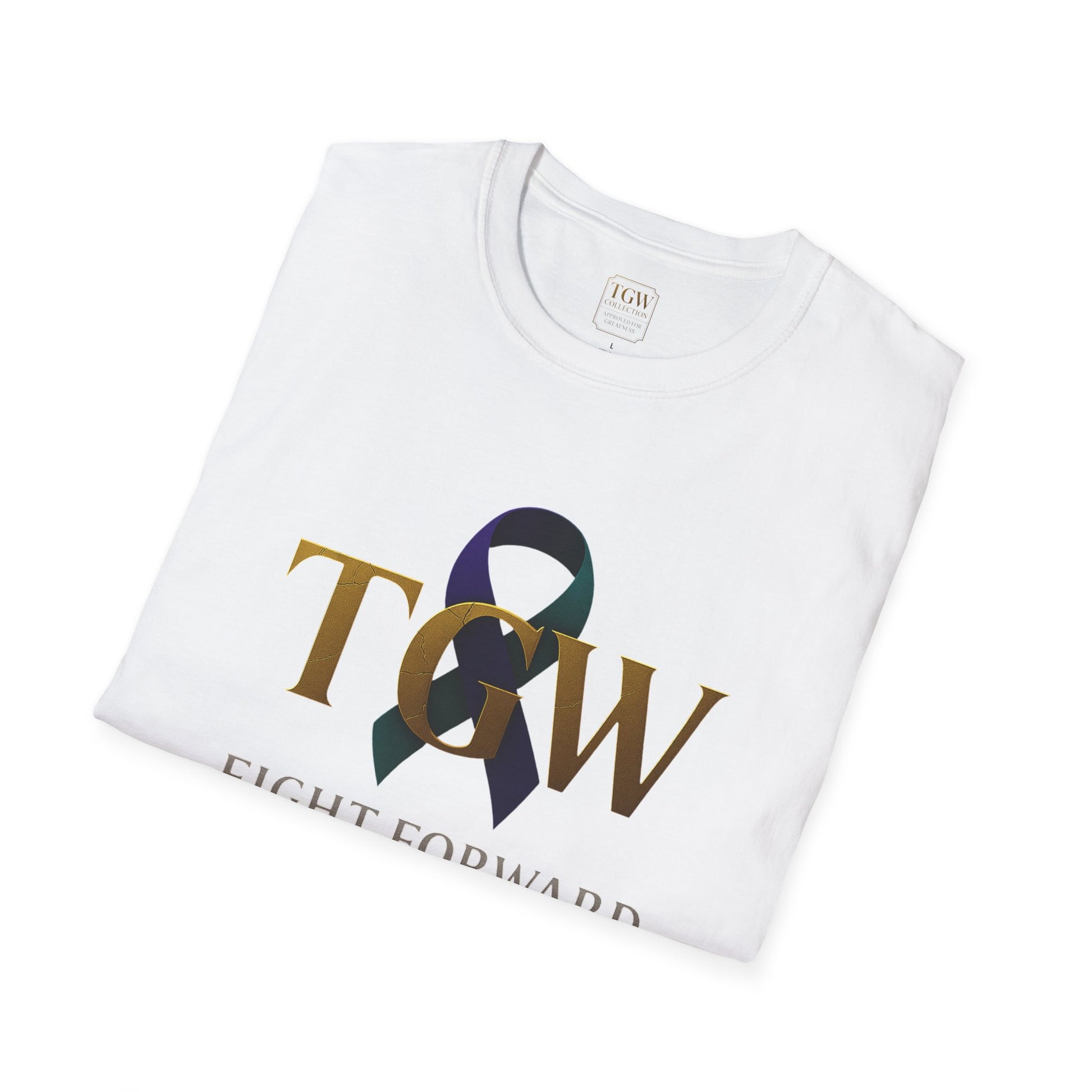 Inspirational T-Shirt, Fight Forward Awareness Tee, Supportive Gift, Casual Wear, Motivational Apparel