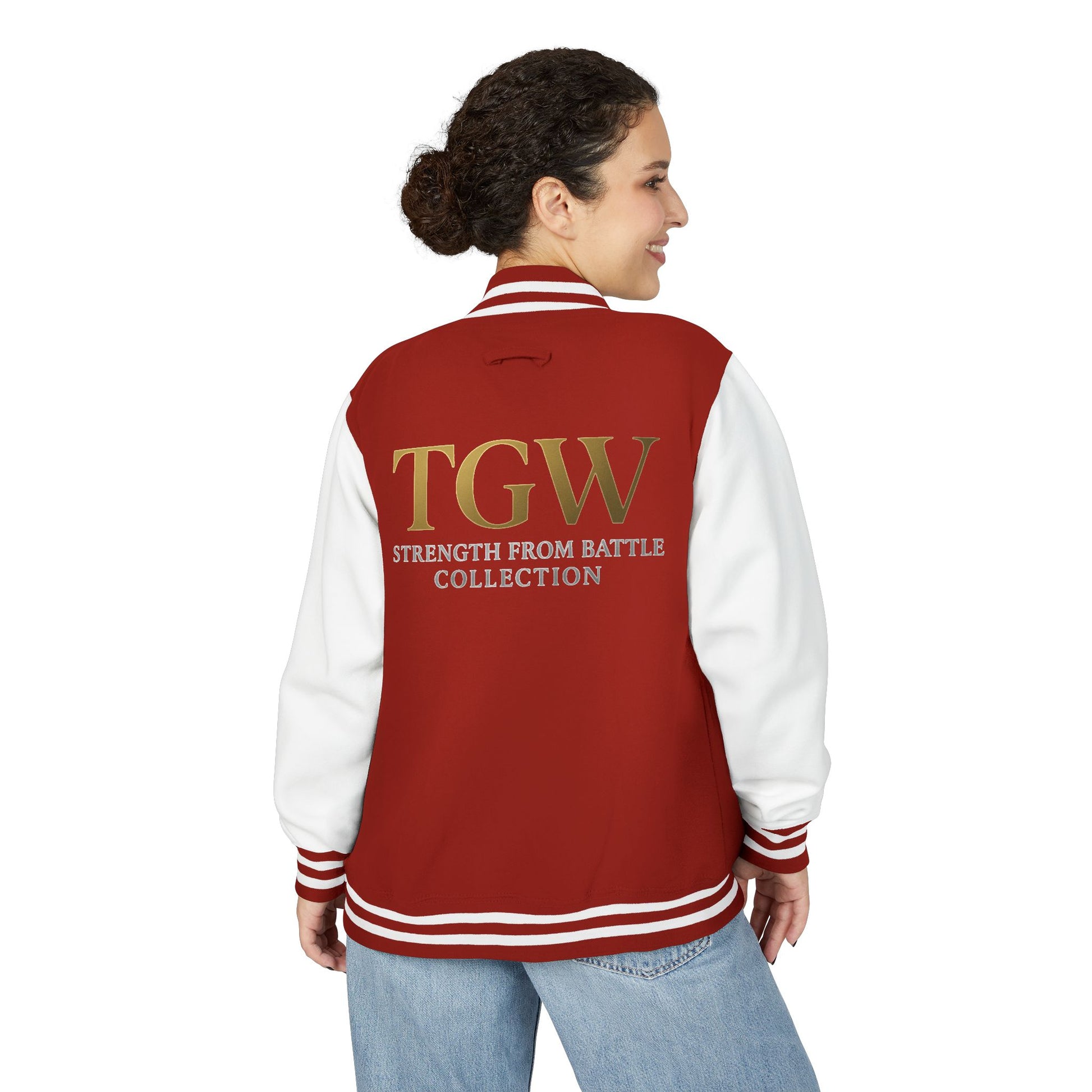 Women Heavyweight Letterman Jacket - Vintage Style Varsity Jacket for Everyday Wear, Sports Events, Graduation, Casual Outings, Team Spirit
