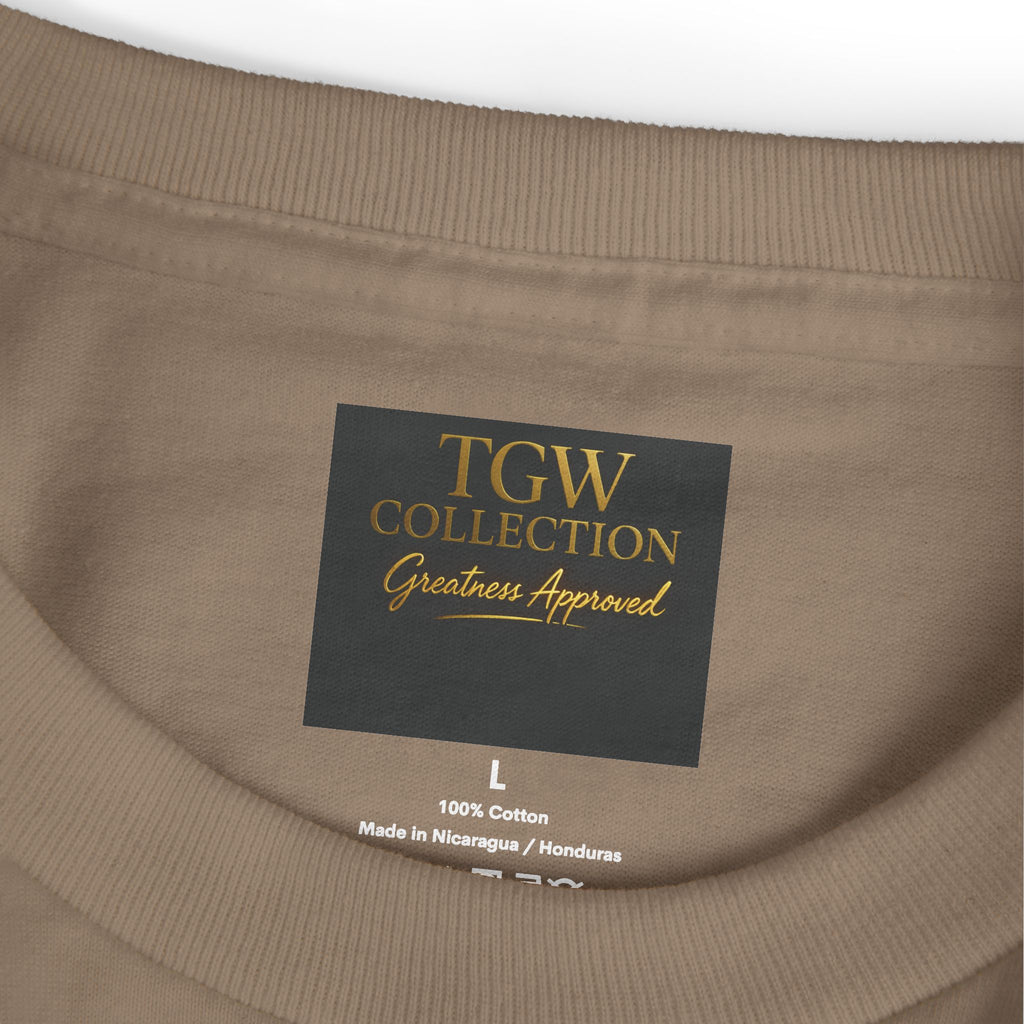 Puzzle-Themed Heavyweight Cotton Tee, Casual Wear