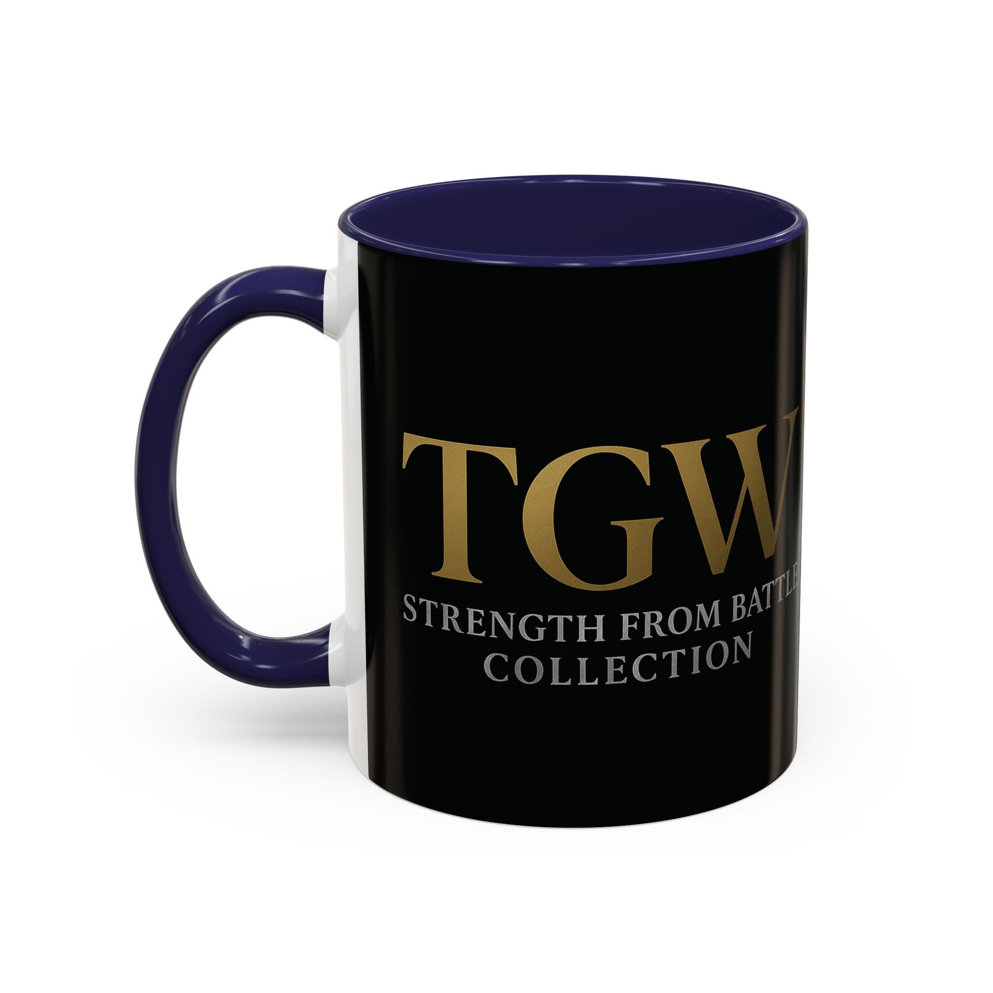 Empowering Accent Coffee Mug - Strength from Battle Collection, Motivational Gift, Coffee Cup, Inspirational Mug, Tea Gift Idea