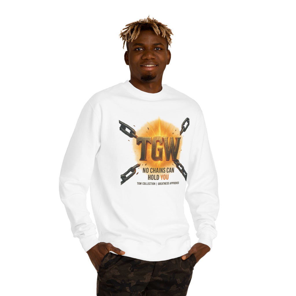 Empowering Crewneck Sweatshirt - "No Chains Can Hold You"