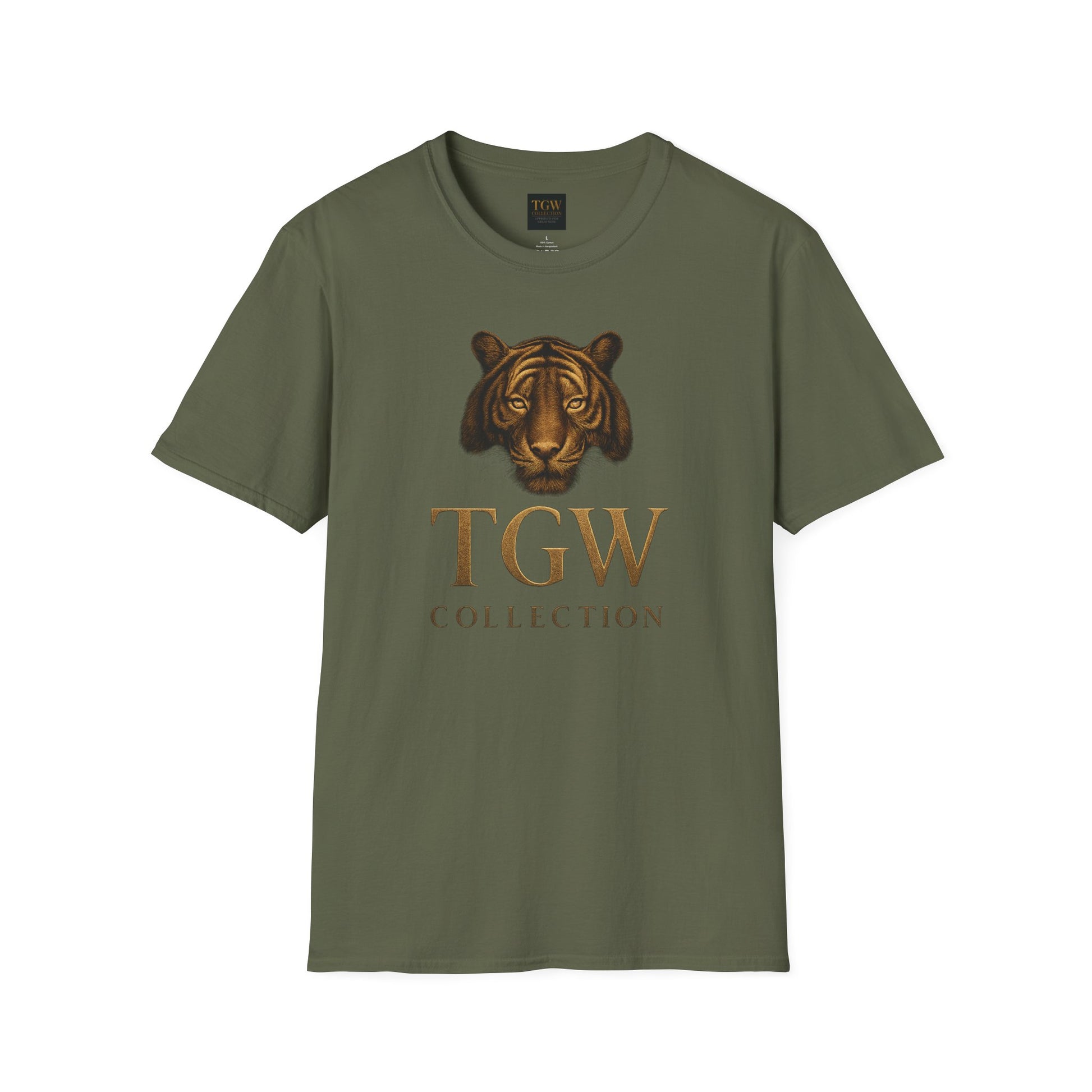 Tiger Head Softstyle T-Shirt | Casual Wear, Wild Animal Tee, Fashion Statement, Unique Design