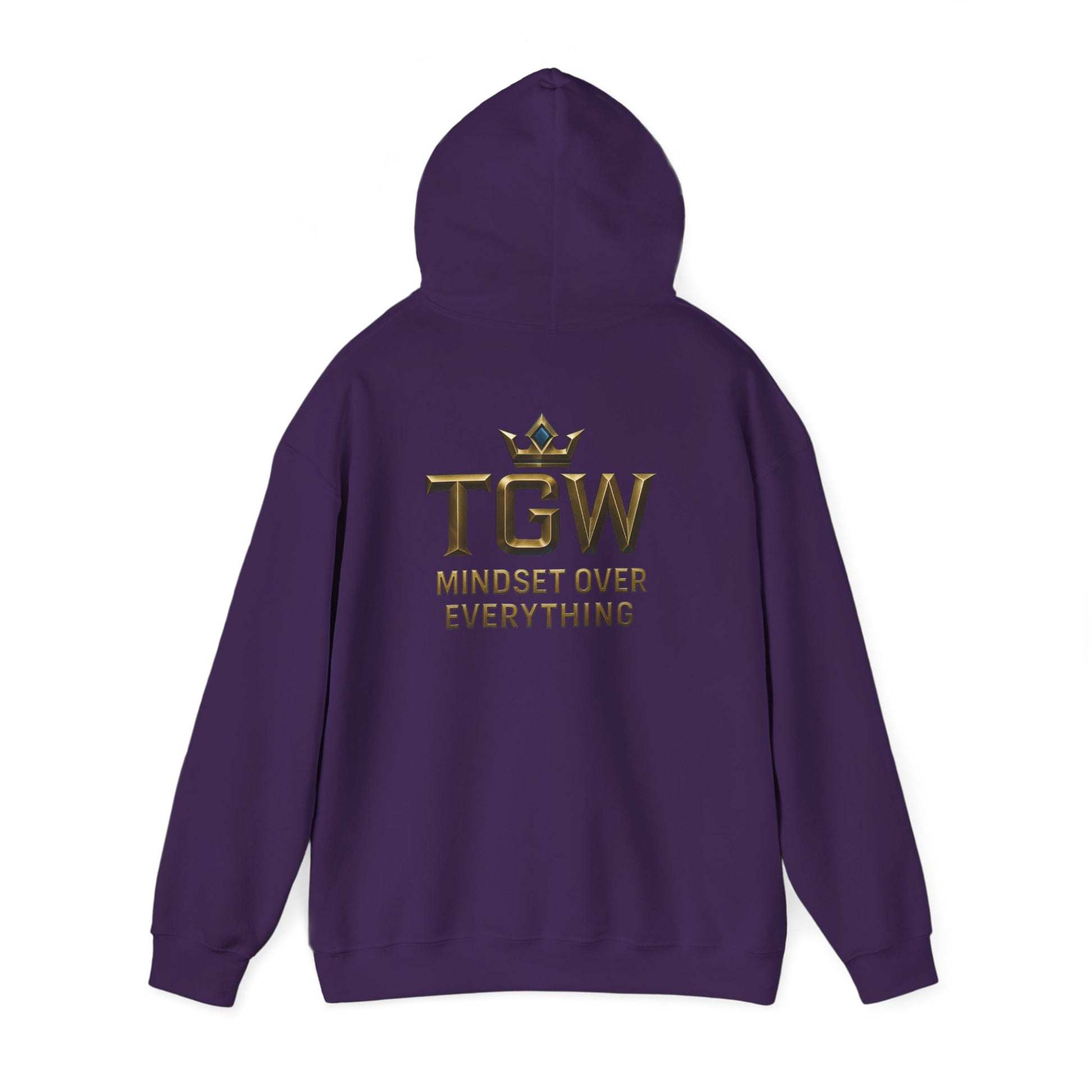 TGW Collection Hooded Sweatshirt: Mindset Over Everything, Style, Cozy Fashion, Gift Idea, Casual, Street-wear