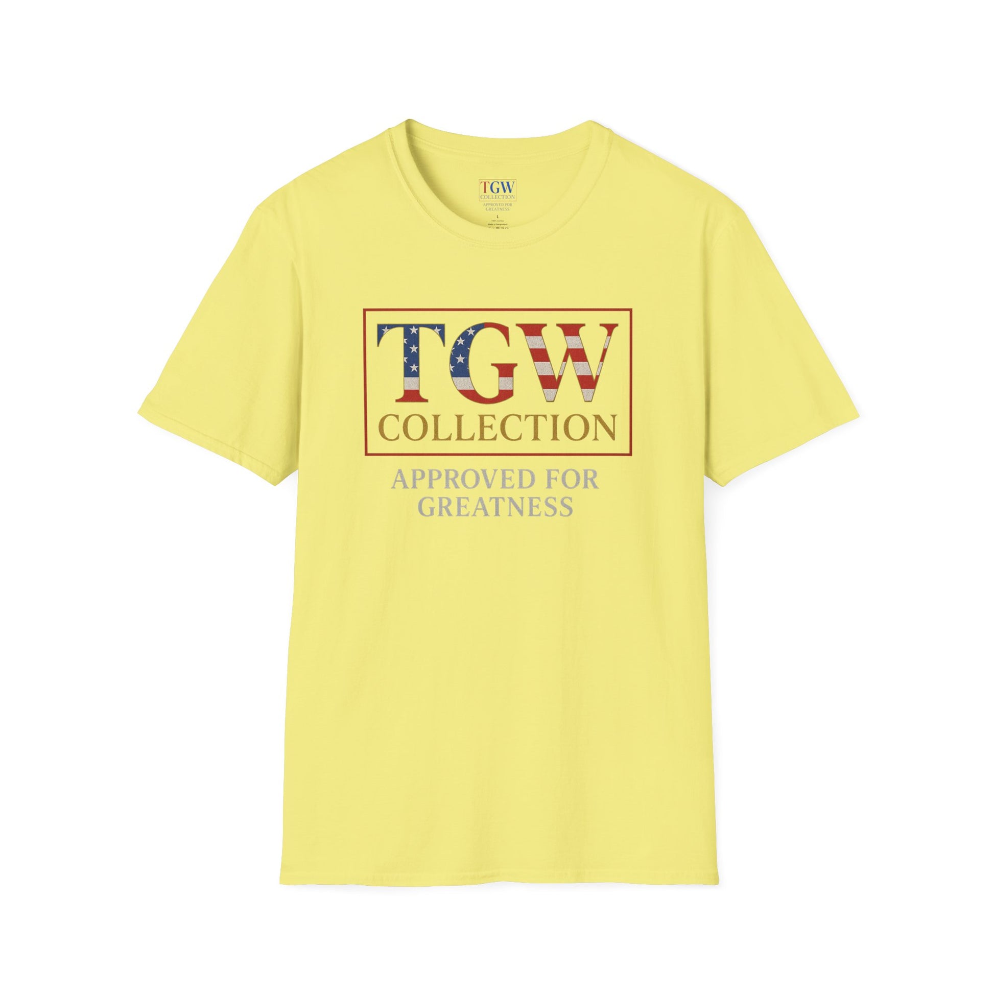 Soft style T-Shirt: TGW Collection, Approved for Greatness - Comfortable Apparel for Everyday, Gifts for Friends, USA Pride