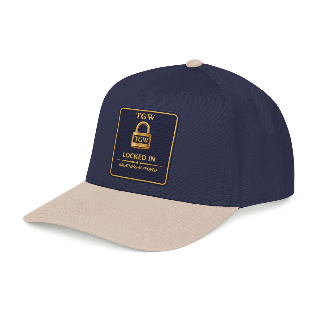 TGW “LOCKED IN” — Greatness Approved   Mid Profile Baseball Cap