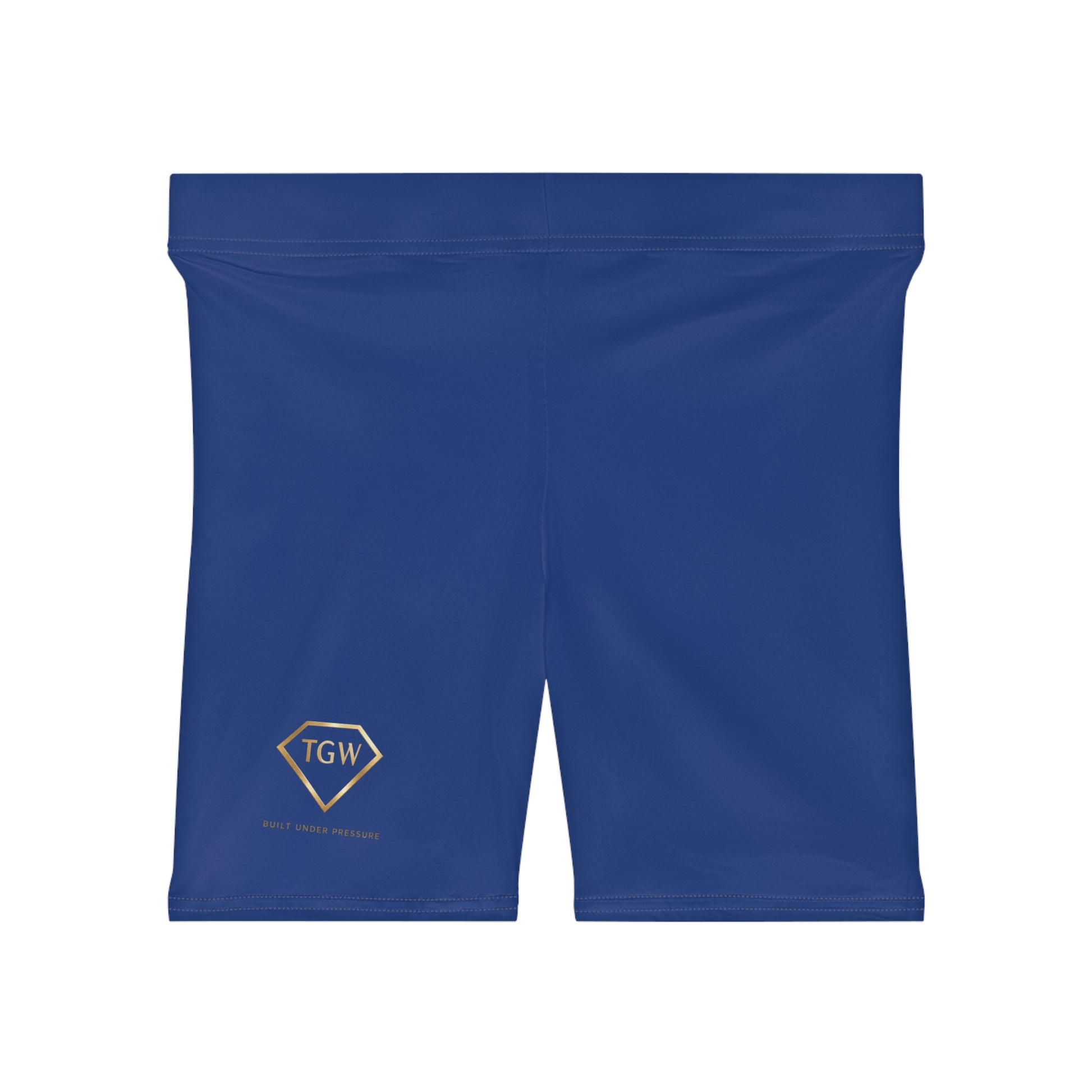 TGW Collection Women's Blue Biker Shorts "Built to Move. Built to Win"