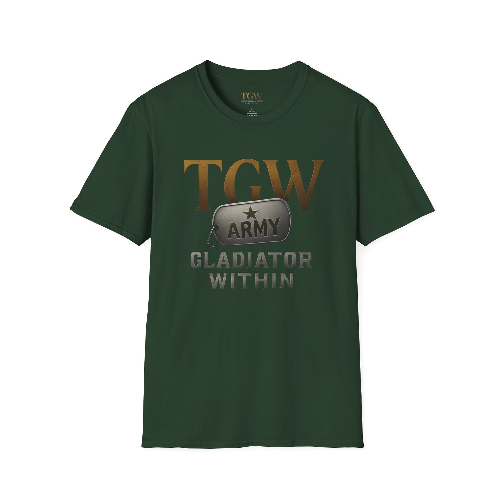 Gladiator Within T-Shirt, Unisex Army Tee, Motivational Gift, Fitness Apparel, Casual Wear, Workout Top, Inspirational Shirt