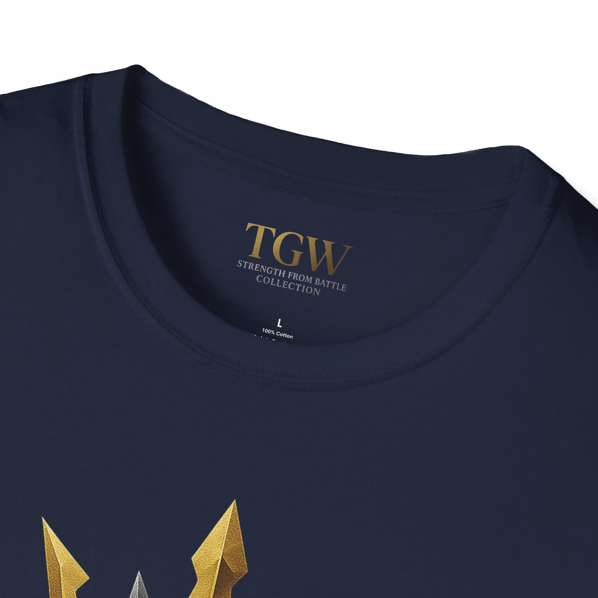 Men Gladiator T-shirt | Motivational Tee, Fitness Shirt, Gift for Him, Empowerment Apparel, Gold Crown Design
