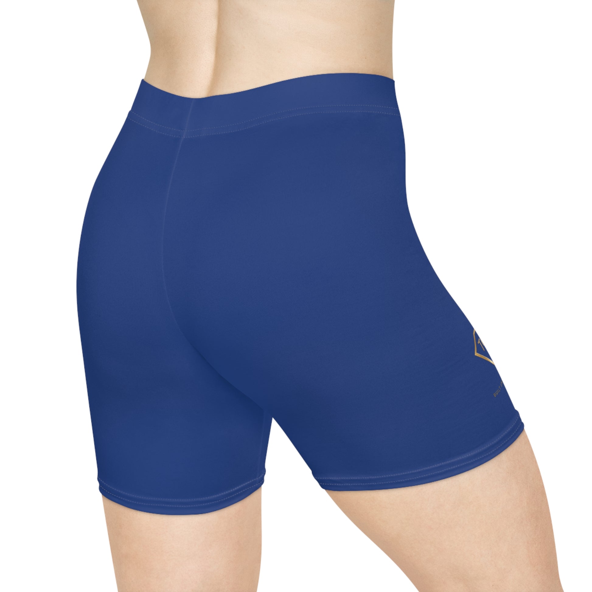 TGW Collection Women's Blue Biker Shorts "Built to Move. Built to Win"