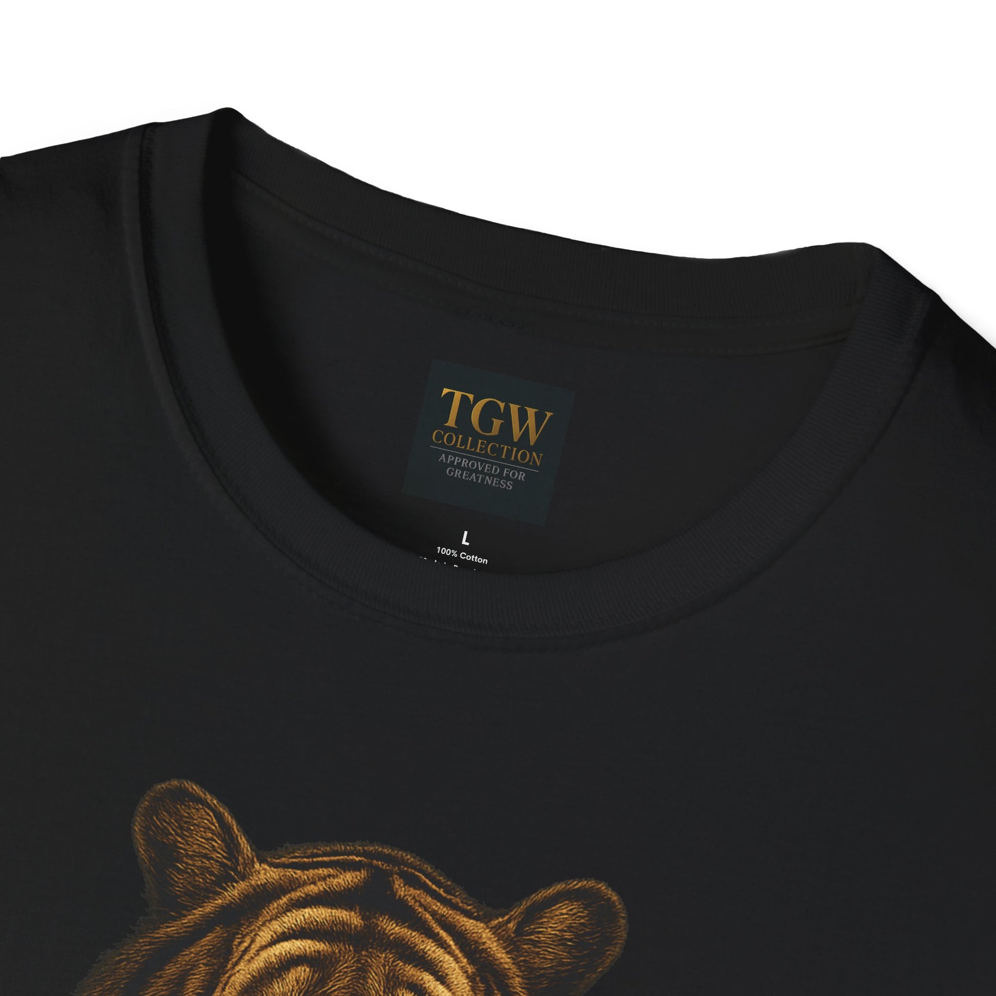 Tiger Head Softstyle T-Shirt | Casual Wear, Wild Animal Tee, Fashion Statement, Unique Design