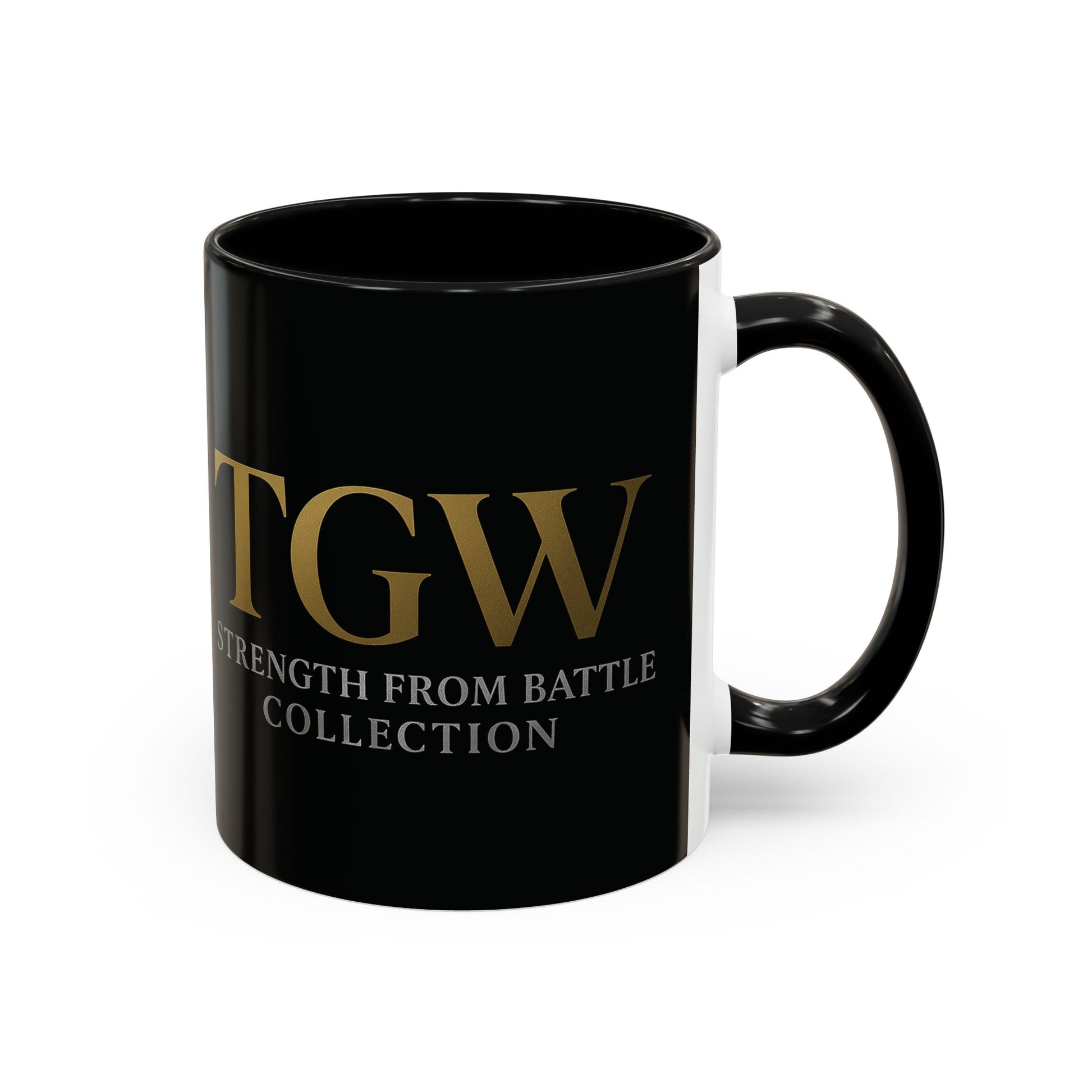 Empowering Accent Coffee Mug - Strength from Battle Collection, Motivational Gift, Coffee Cup, Inspirational Mug, Tea Gift Idea