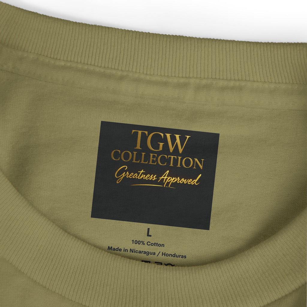 Puzzle-Themed Heavyweight Cotton Tee, Casual Wear