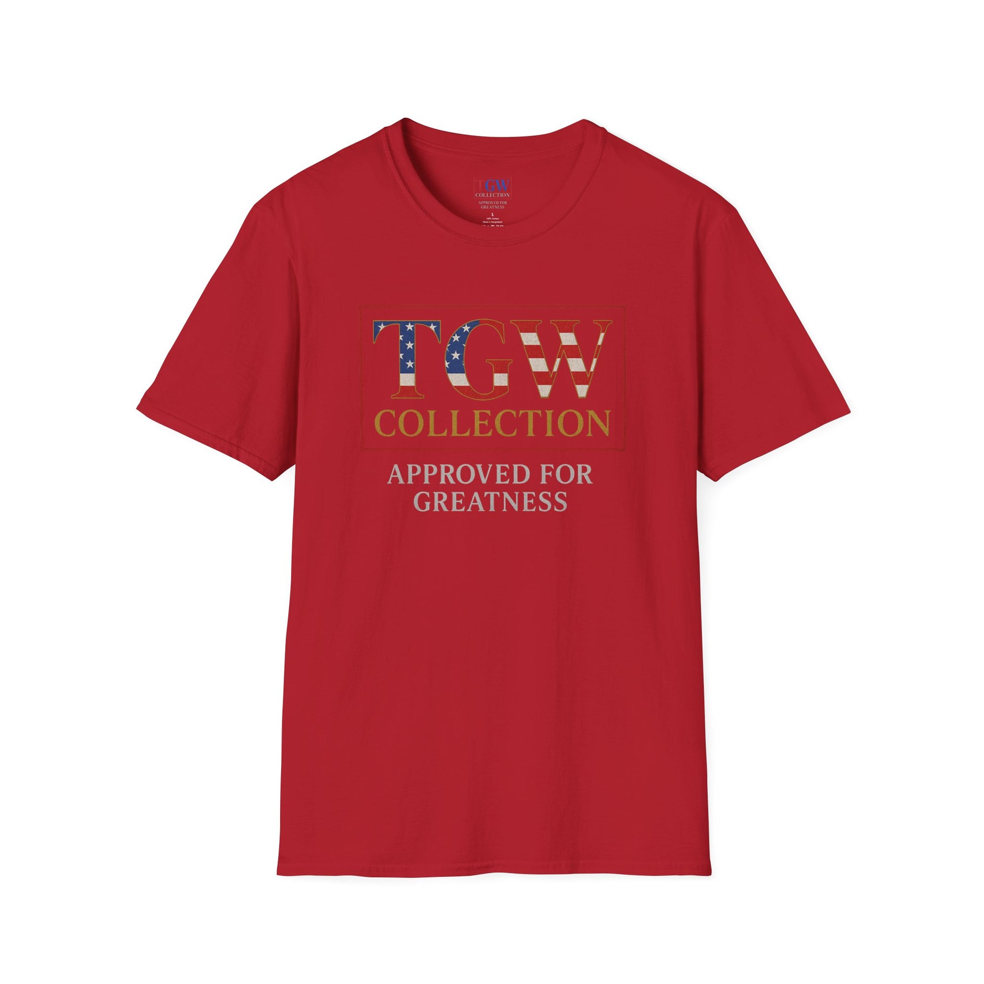 Soft style T-Shirt: TGW Collection, Approved for Greatness - Comfortable Apparel for Everyday, Gifts for Friends, USA Pride