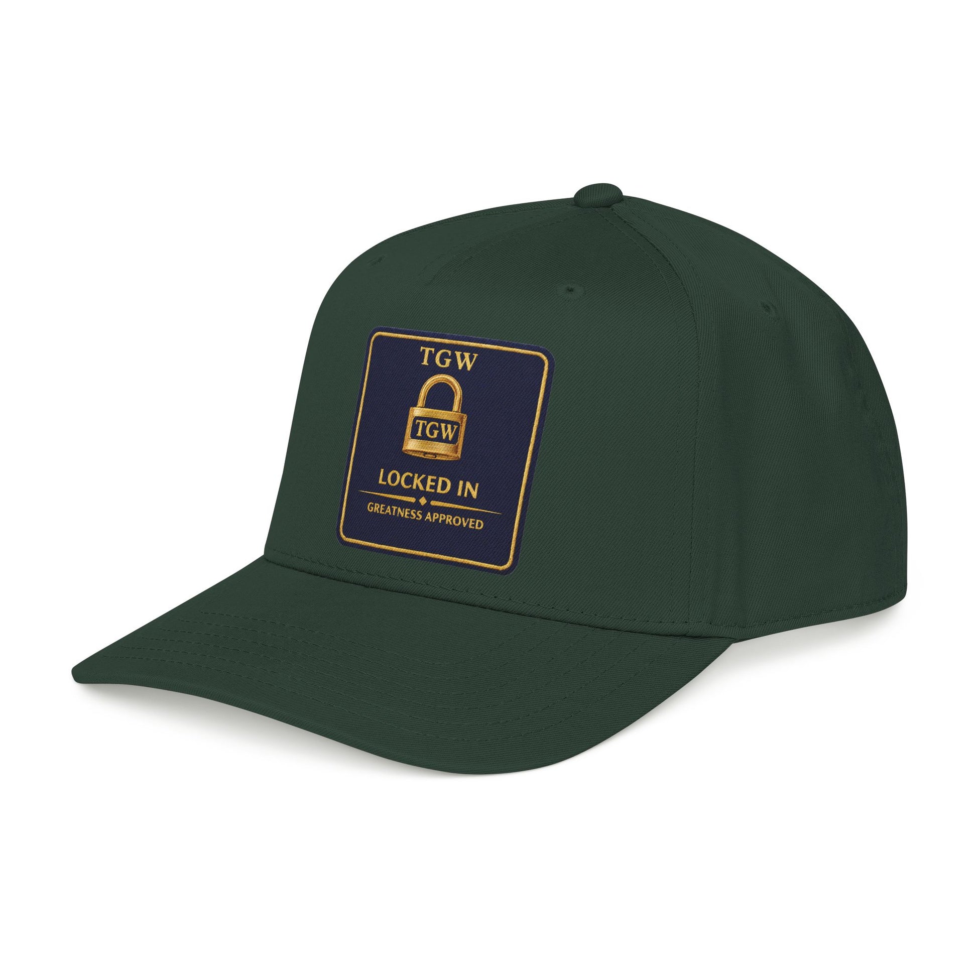 TGW “LOCKED IN” — Greatness Approved   Mid Profile Baseball Cap