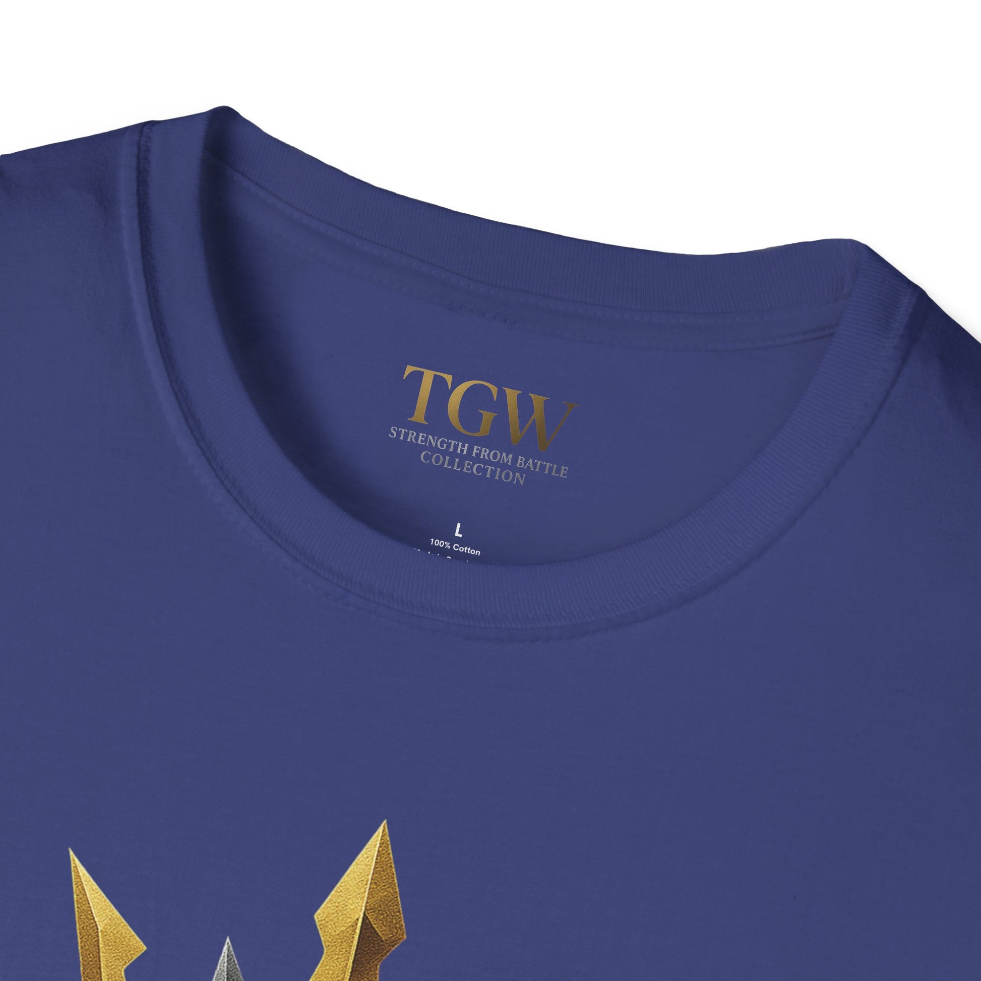 Men Gladiator T-shirt | Motivational Tee, Fitness Shirt, Gift for Him, Empowerment Apparel, Gold Crown Design