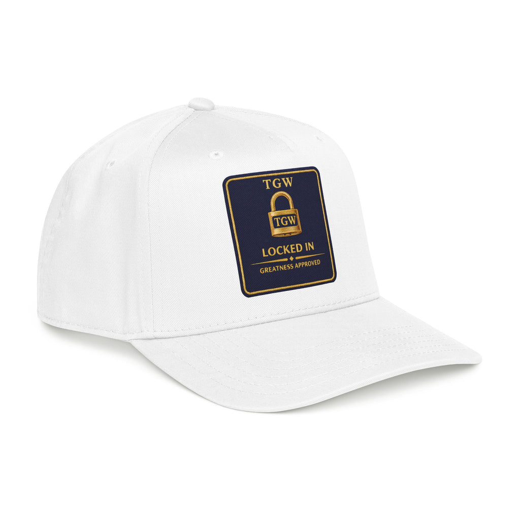 TGW “LOCKED IN” — Greatness Approved   Mid Profile Baseball Cap