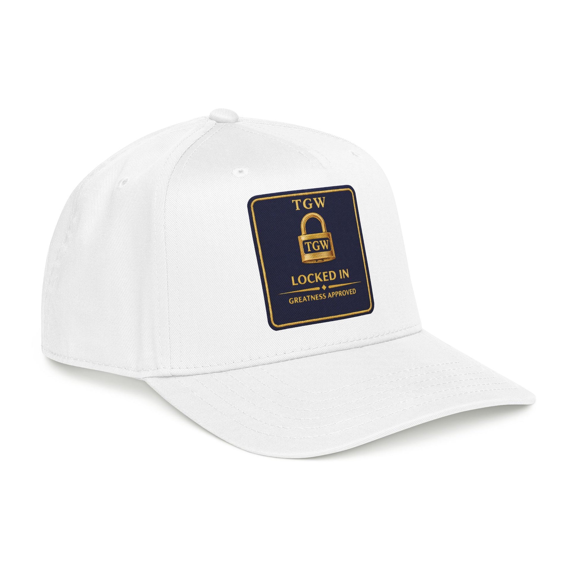 TGW “LOCKED IN” — Greatness Approved   Mid Profile Baseball Cap