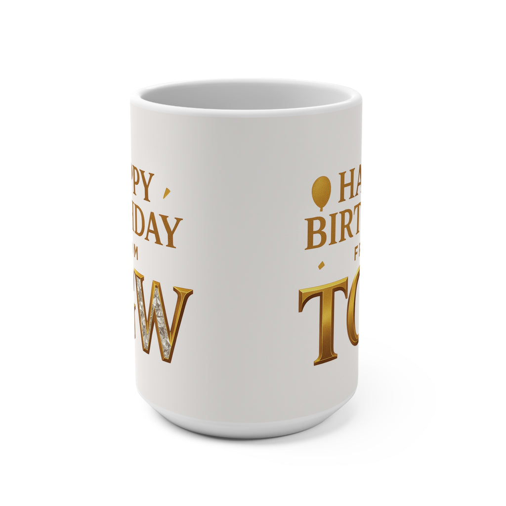 Personalized Birthday Mug - Celebrate with Custom Names, Unique Gift for Friends, Family, Coffee Lovers, Birthdays, Special Occasions
