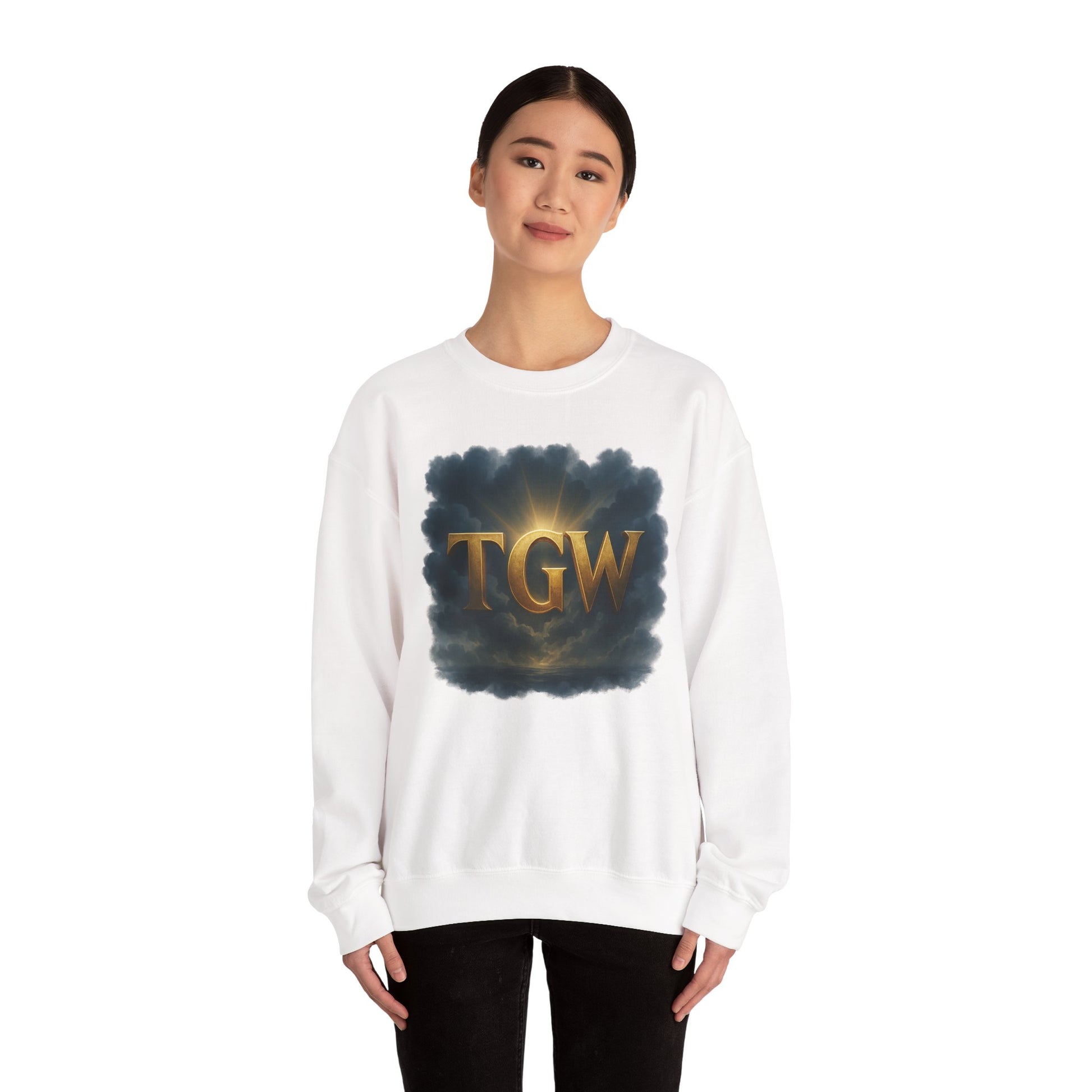 TGW Vintage Crewneck Sweatshirt, Cozy Fashion, Casual Wear, Autumn Layers, Relaxed Style