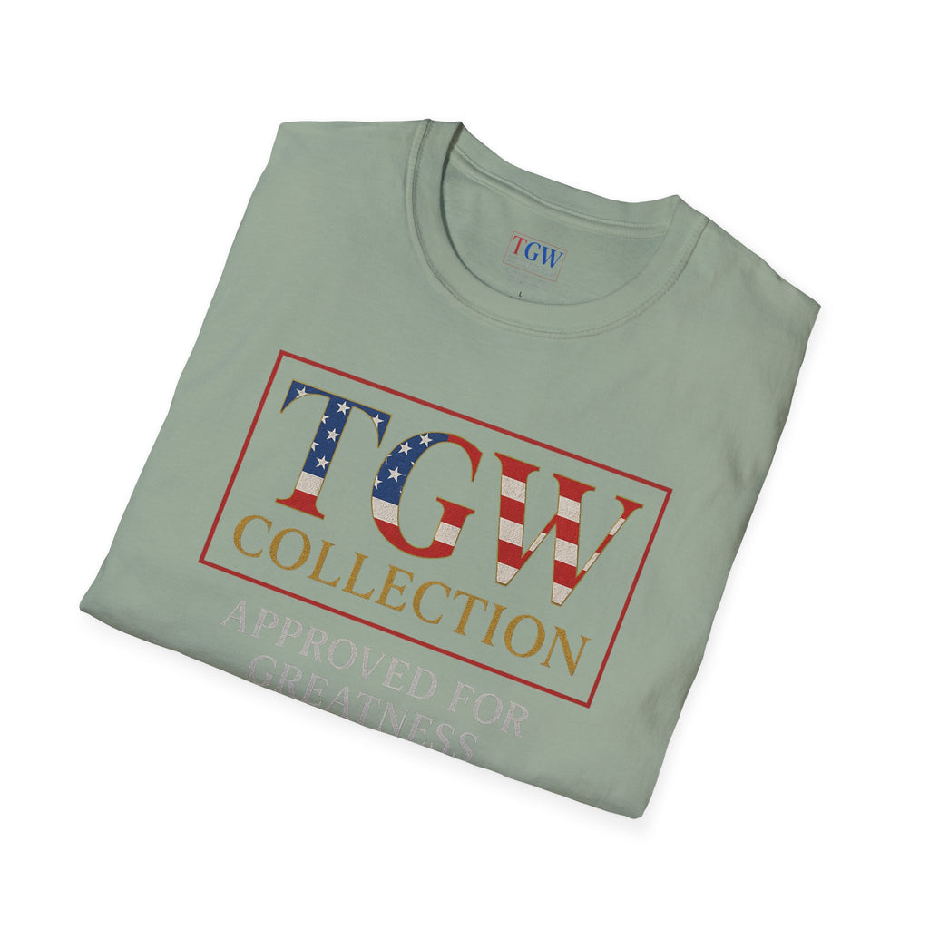 Soft style T-Shirt: TGW Collection, Approved for Greatness - Comfortable Apparel for Everyday, Gifts for Friends, USA Pride