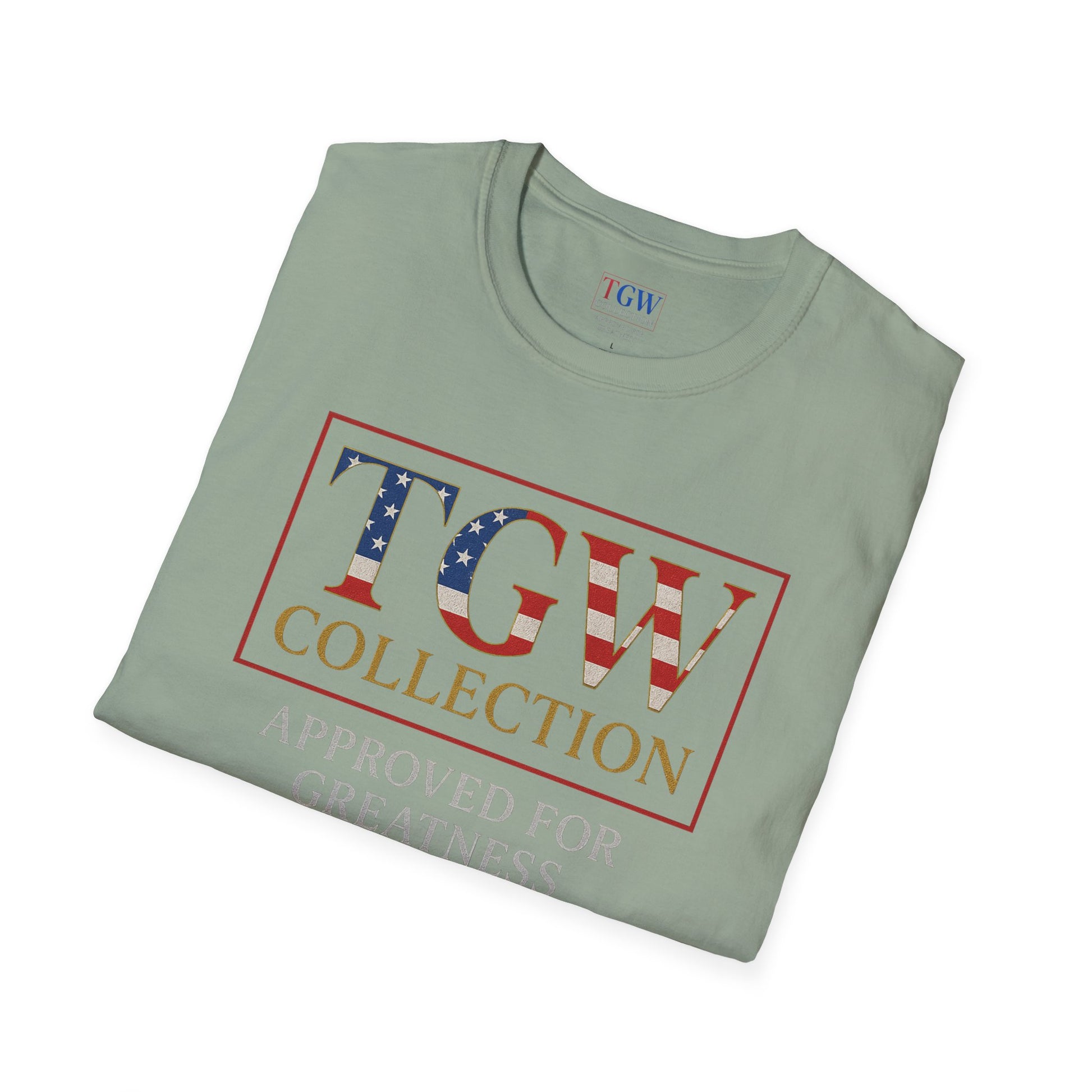 Soft style T-Shirt: TGW Collection, Approved for Greatness - Comfortable Apparel for Everyday, Gifts for Friends, USA Pride